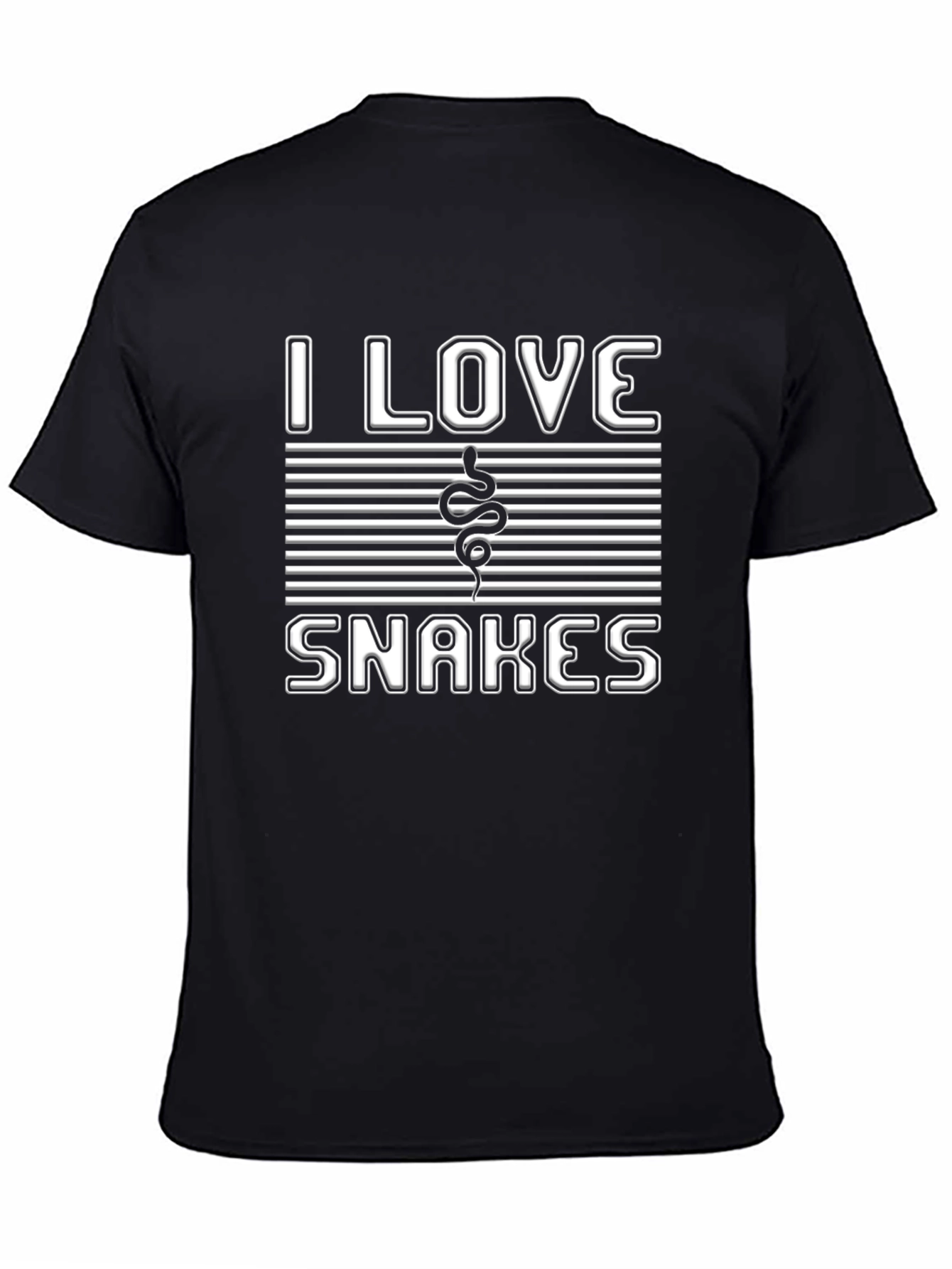 I Love Snakes Graphic Tee - Unisex Casual T-Shirt