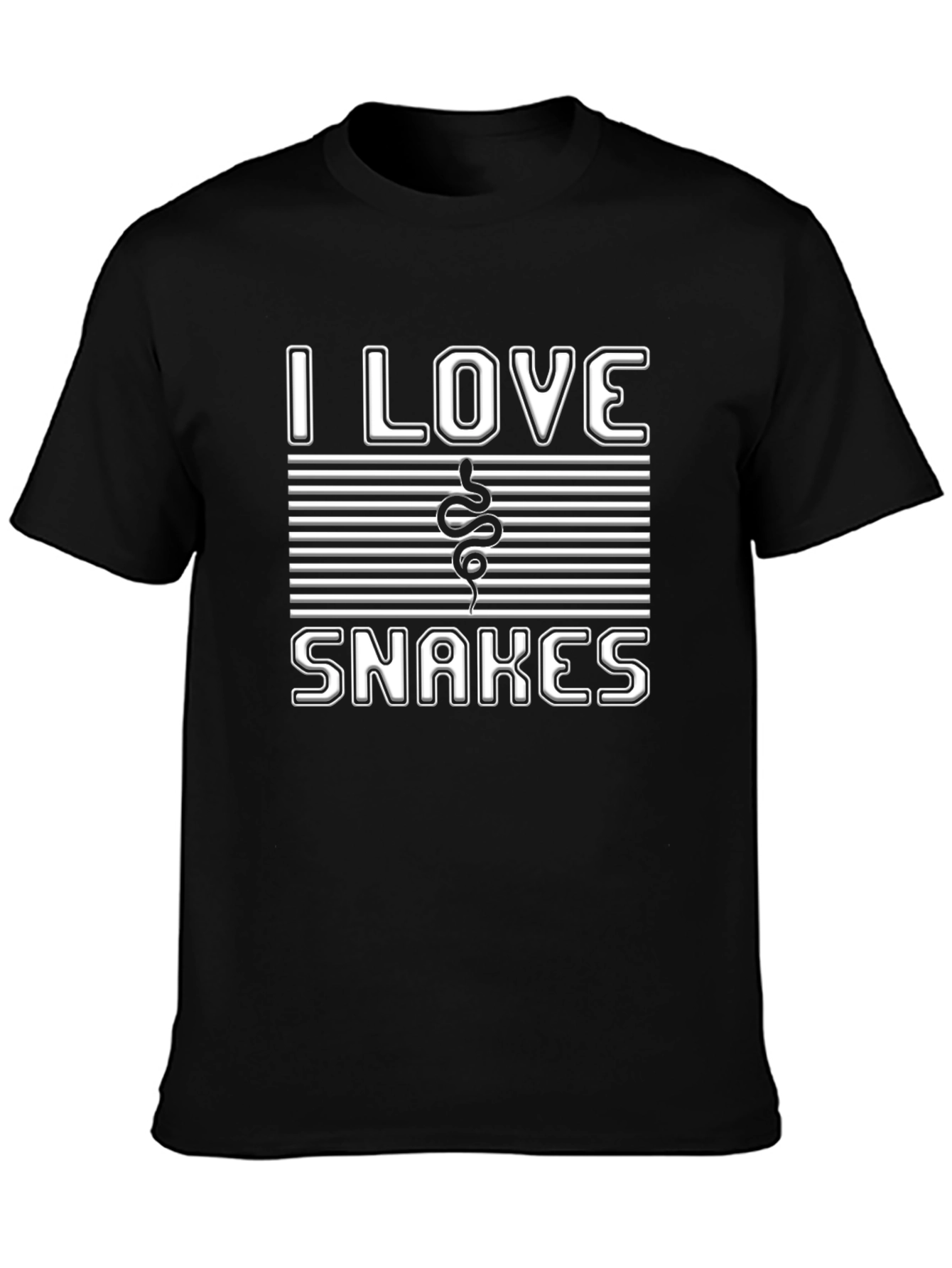 I Love Snakes Graphic Tee - Unisex Casual T-Shirt