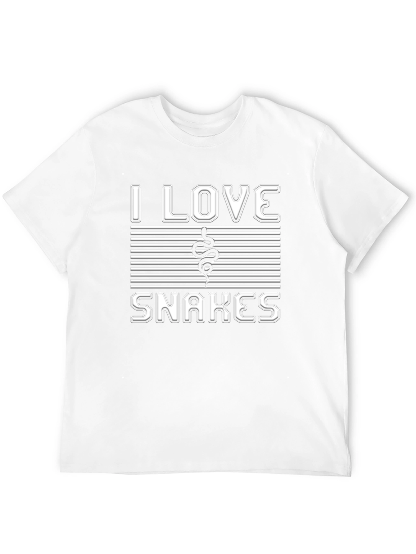 I Love Snakes Graphic Tee - Unisex Casual T-Shirt