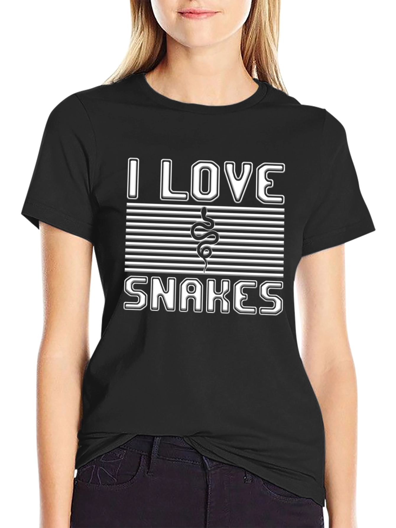 I Love Snakes Graphic Tee - Unisex Casual T-Shirt