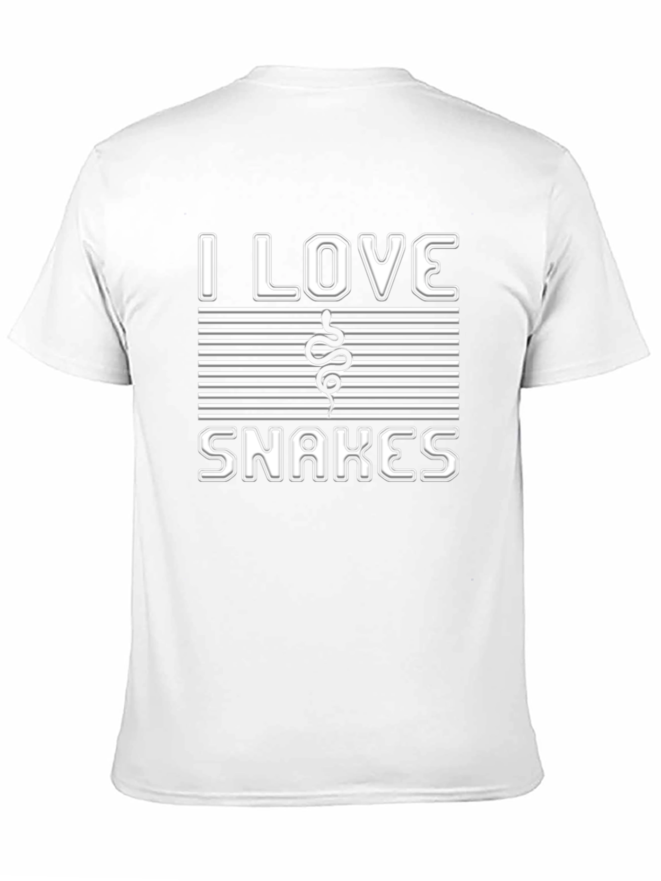 I Love Snakes Graphic Tee - Unisex Casual T-Shirt