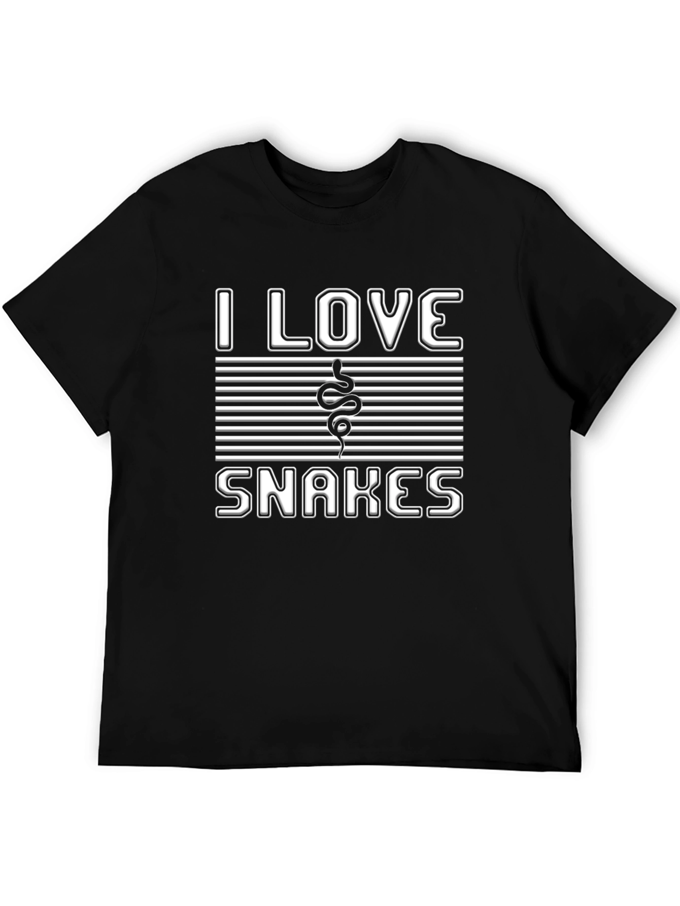 I Love Snakes Graphic Tee - Unisex Casual T-Shirt