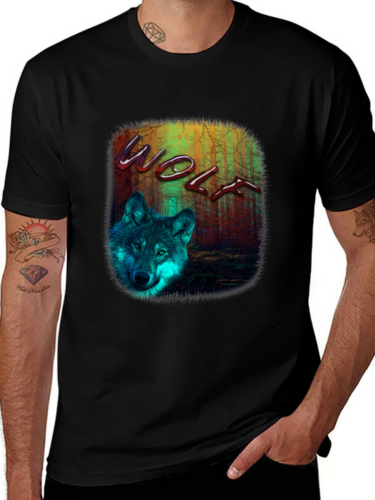 Wolf Graphic Print T-Shirt