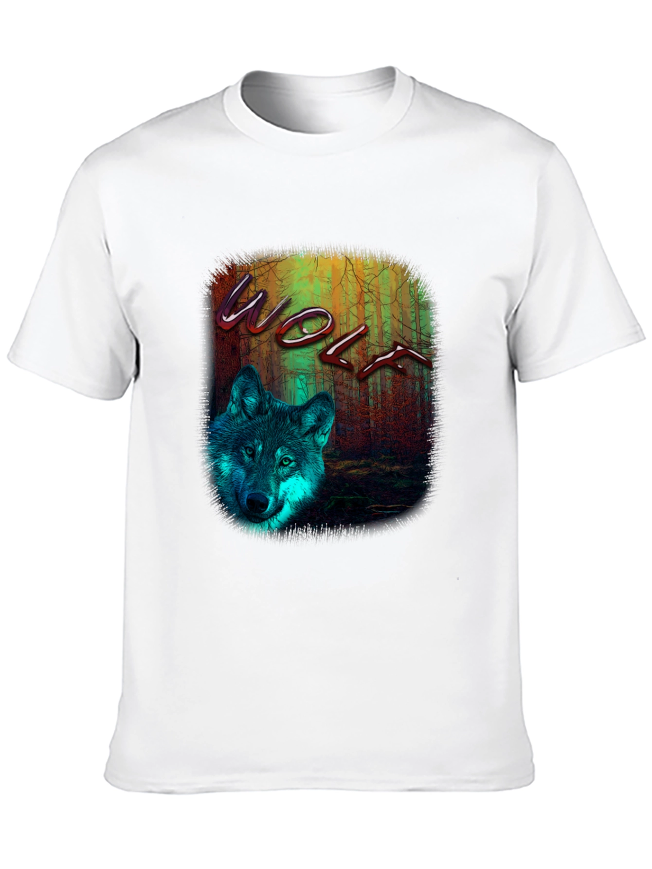 Wolf Graphic Print T-Shirt