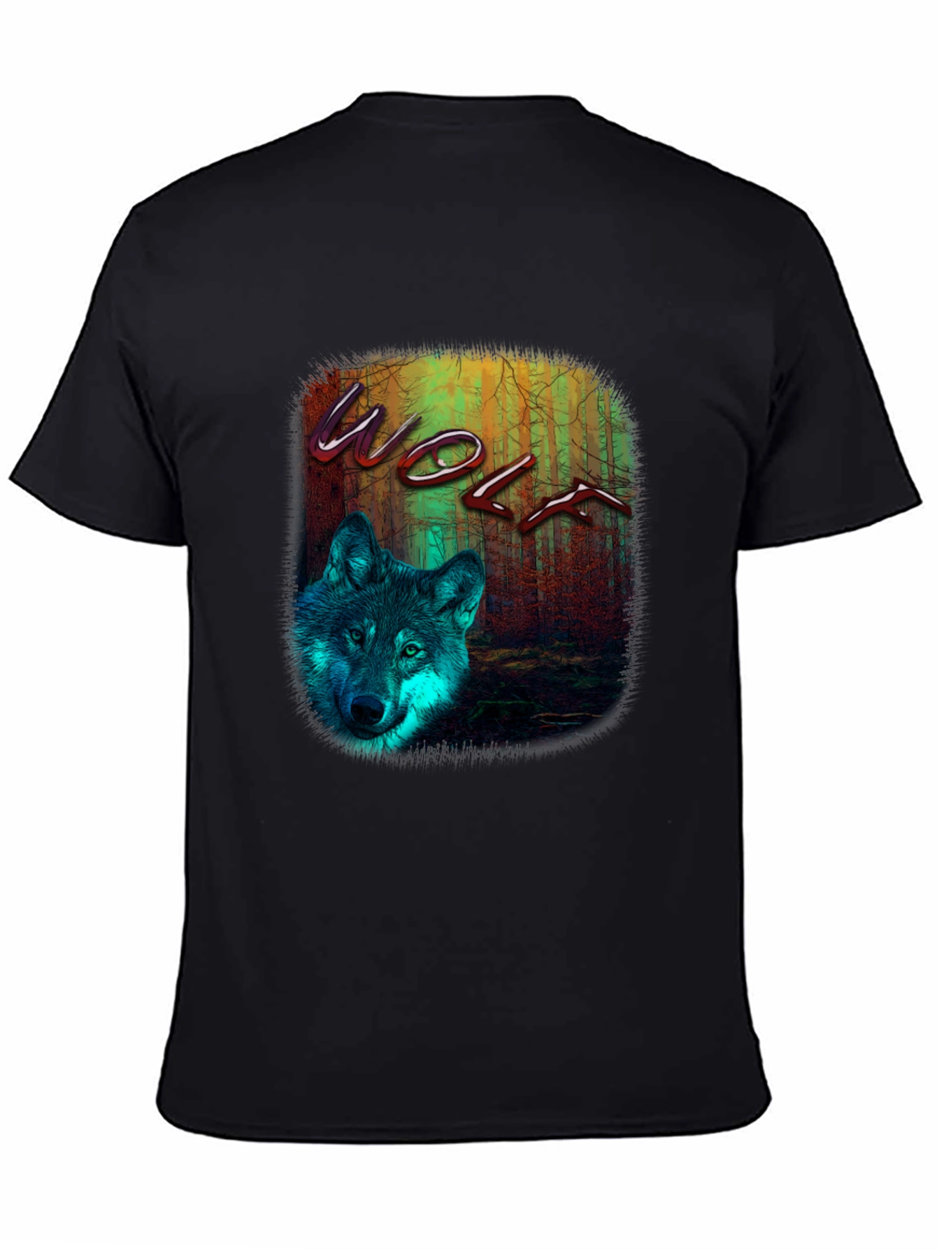 Wolf Graphic Print T-Shirt