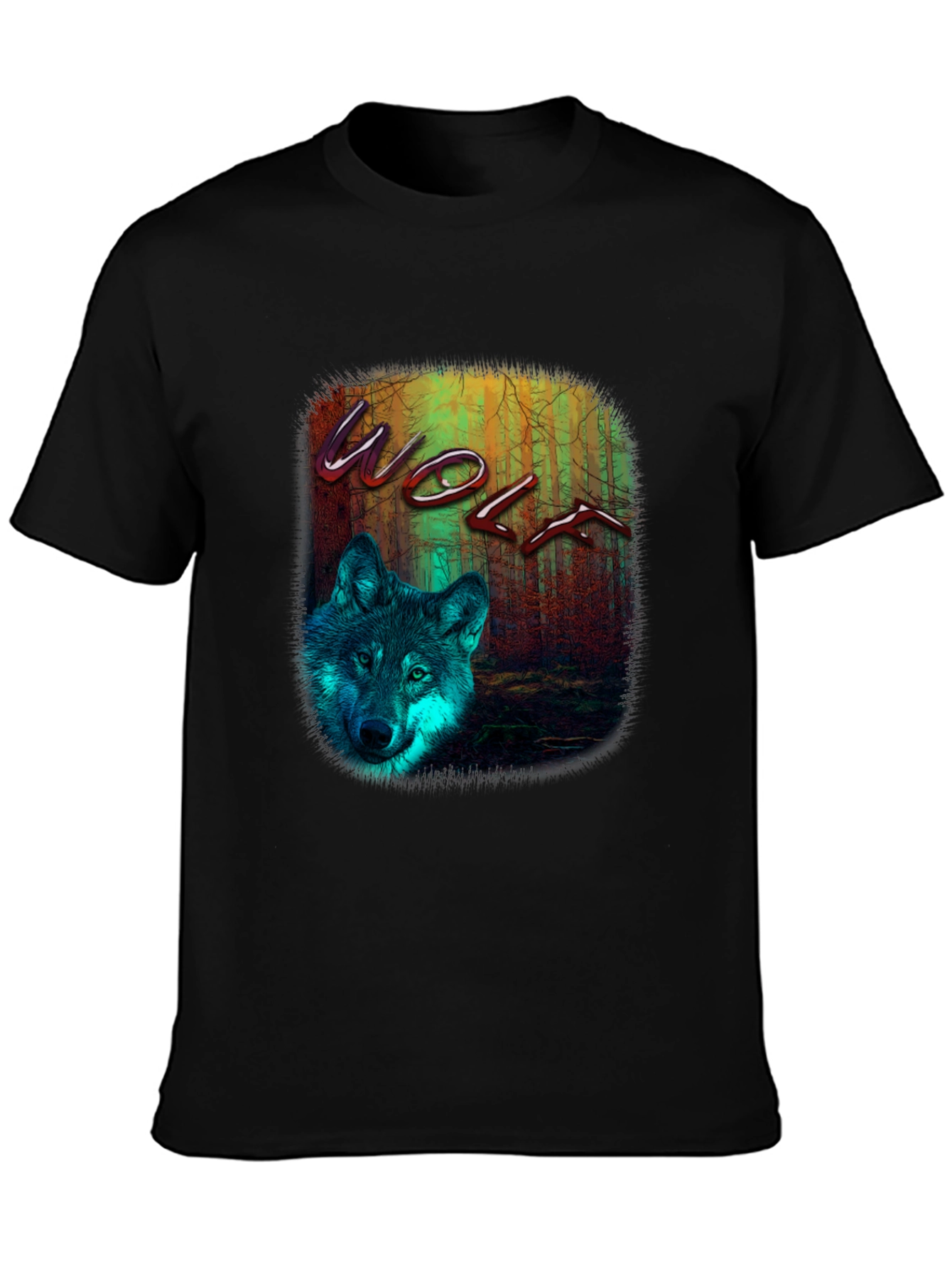 Wolf Graphic Print T-Shirt
