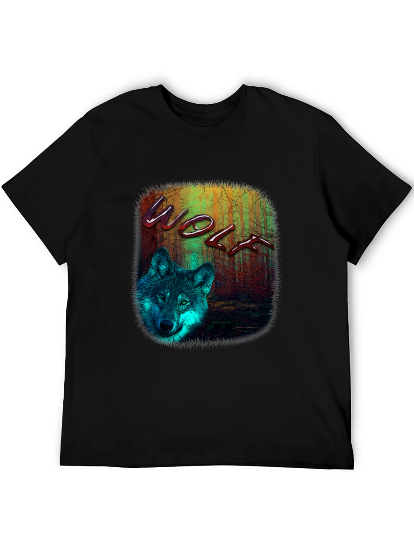 Wolf Graphic Print T-Shirt