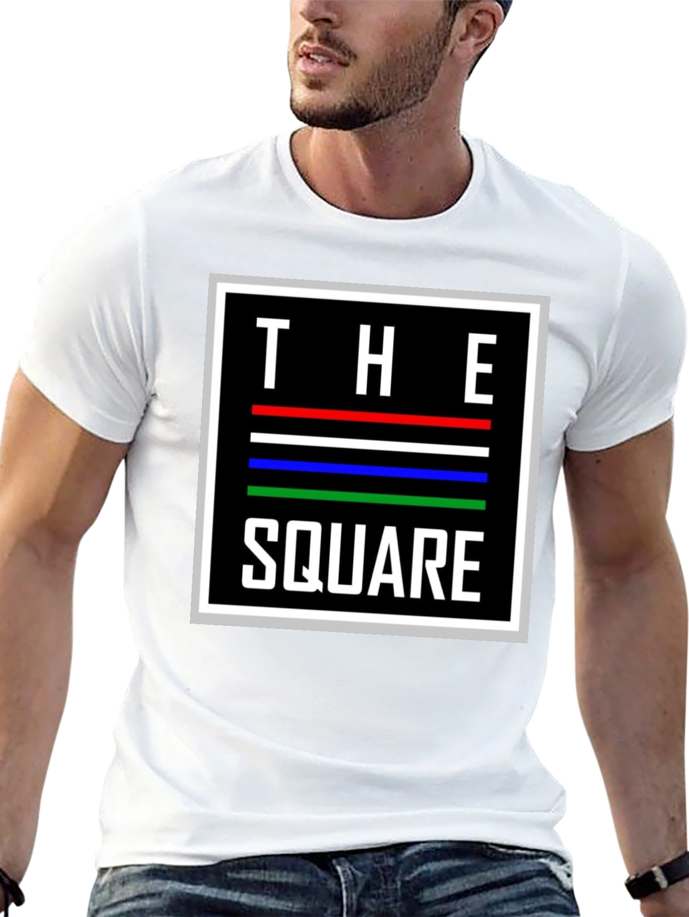 The Square Graphic T-Shirt - Modern Design