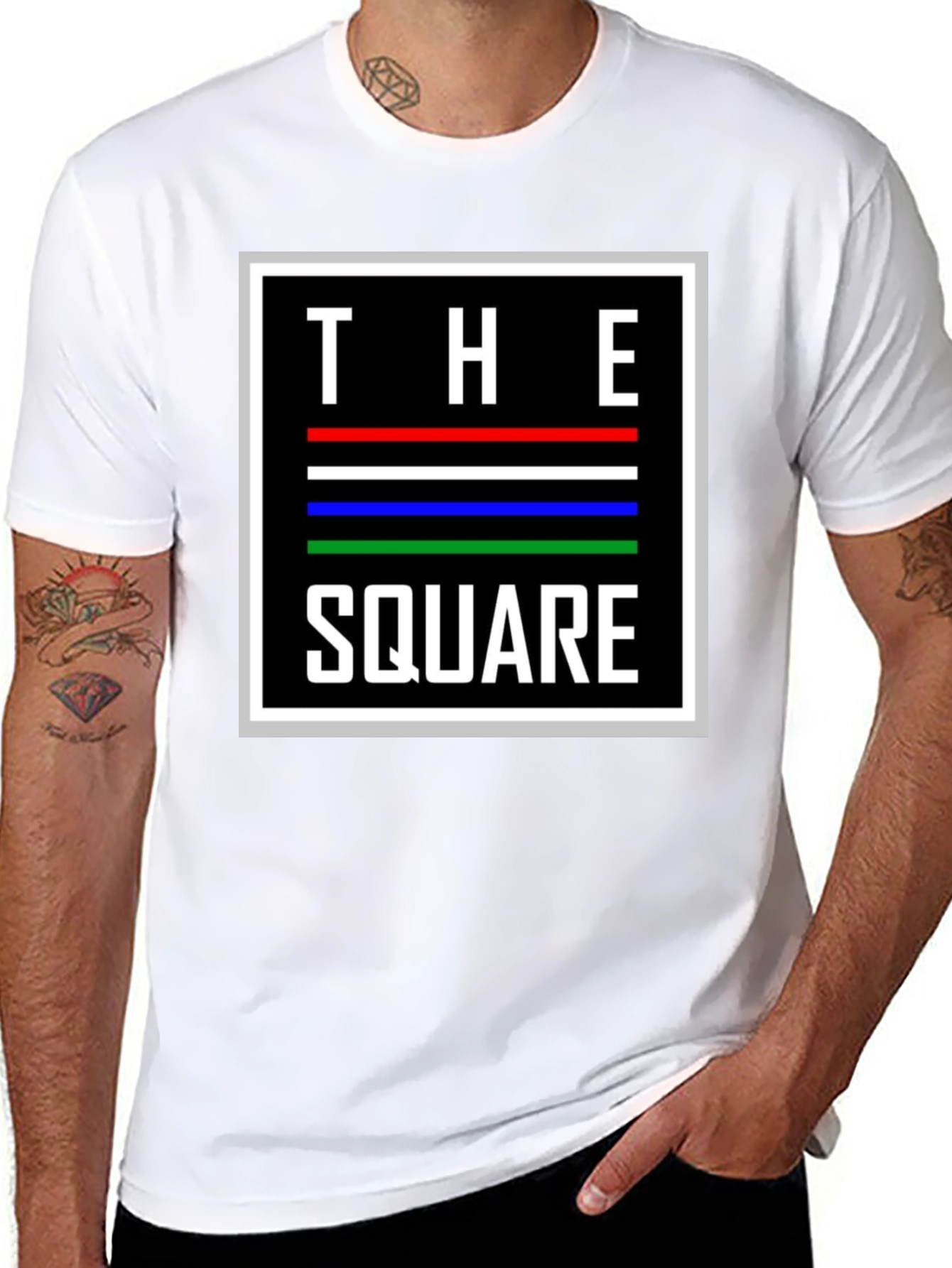 The Square Graphic T-Shirt - Modern Design