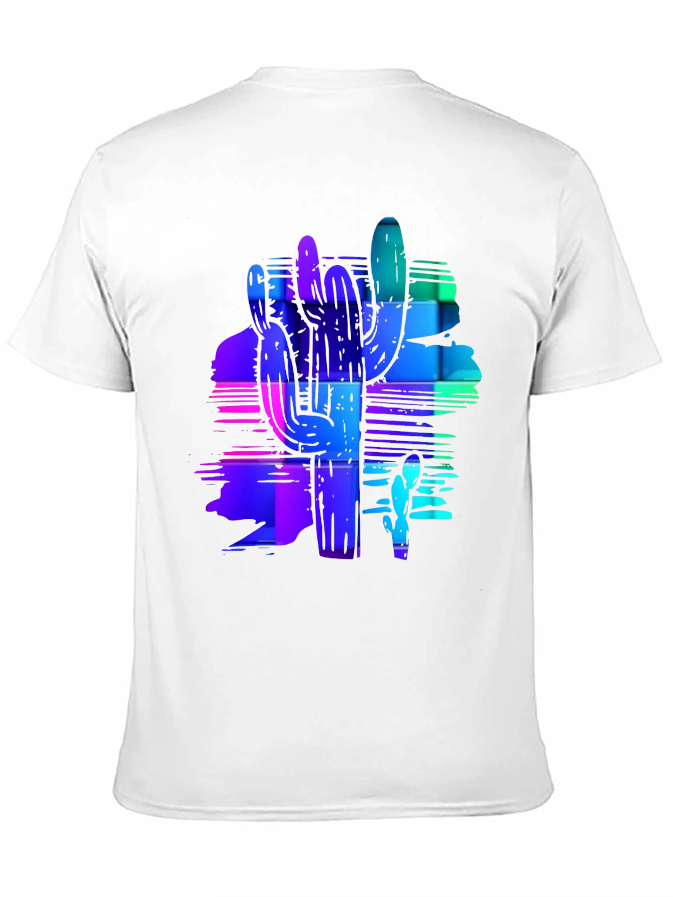 Neon Cactus Graphic Tee - Trendy Desert Style