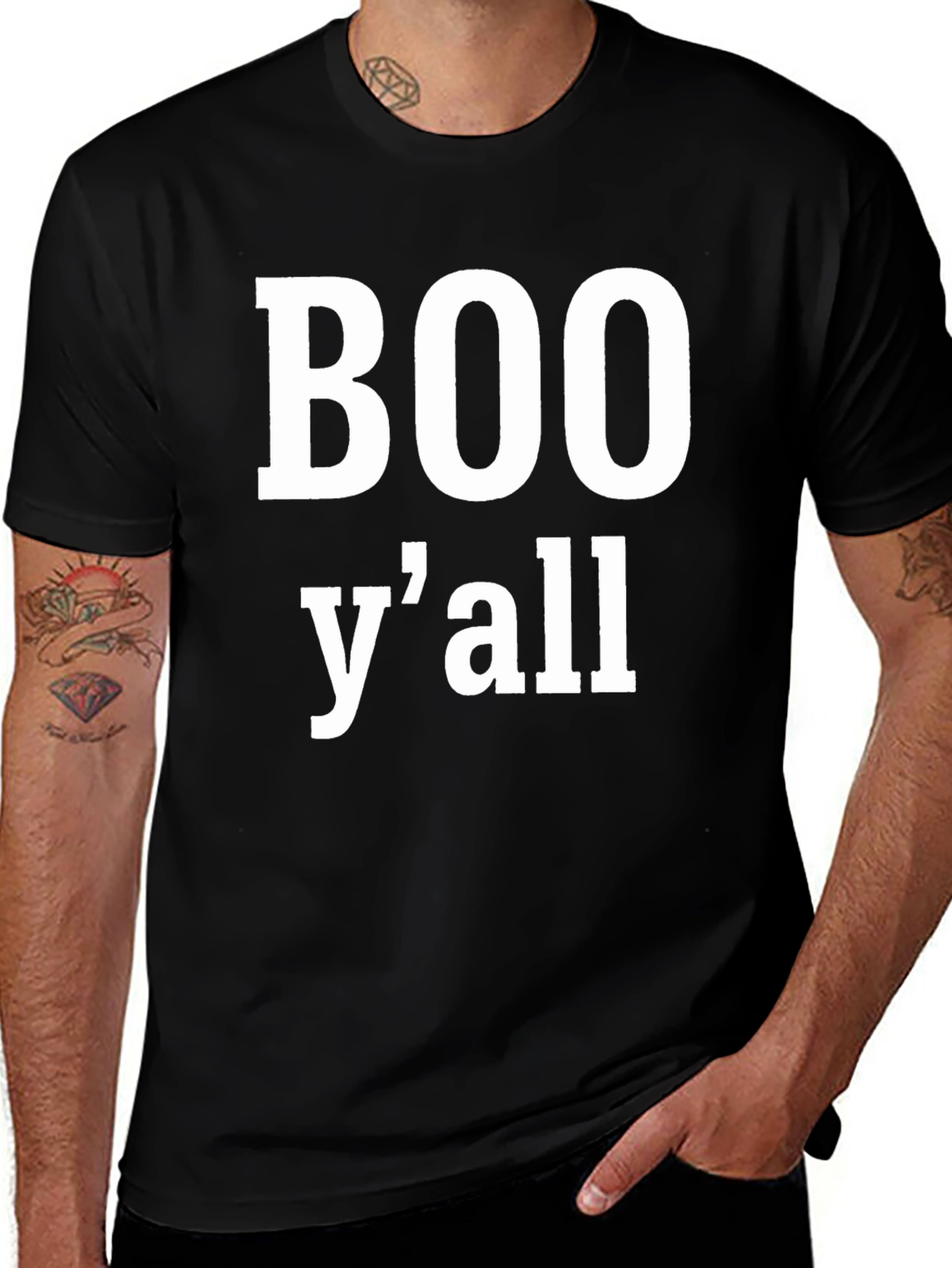 Boo Yall Graphic T-Shirt - Spooky Season Tee