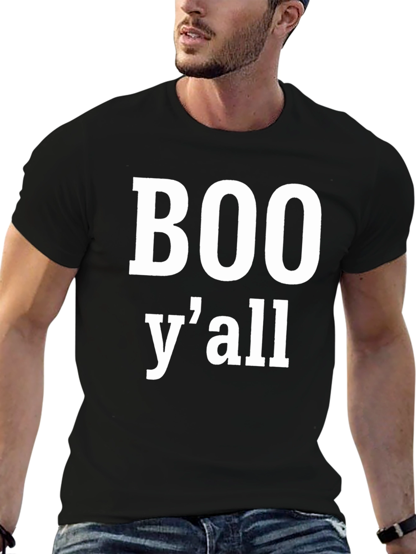 Boo Yall Graphic T-Shirt - Spooky Season Tee
