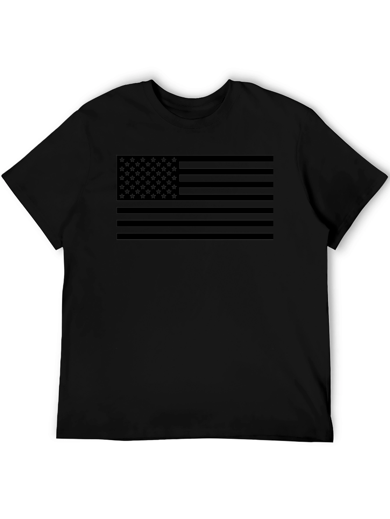 Stealth American Flag Black T-Shirt