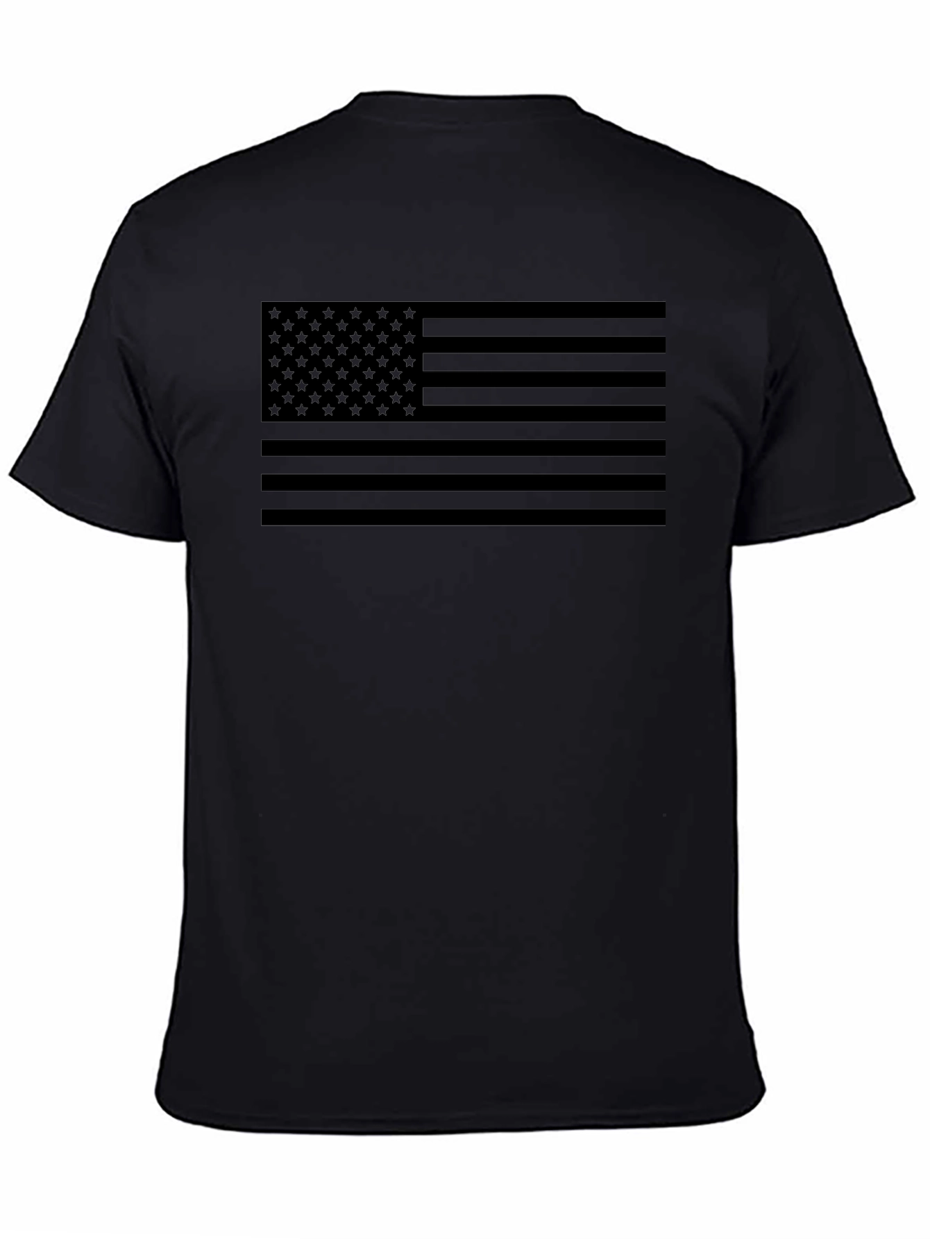 Stealth American Flag Black T-Shirt