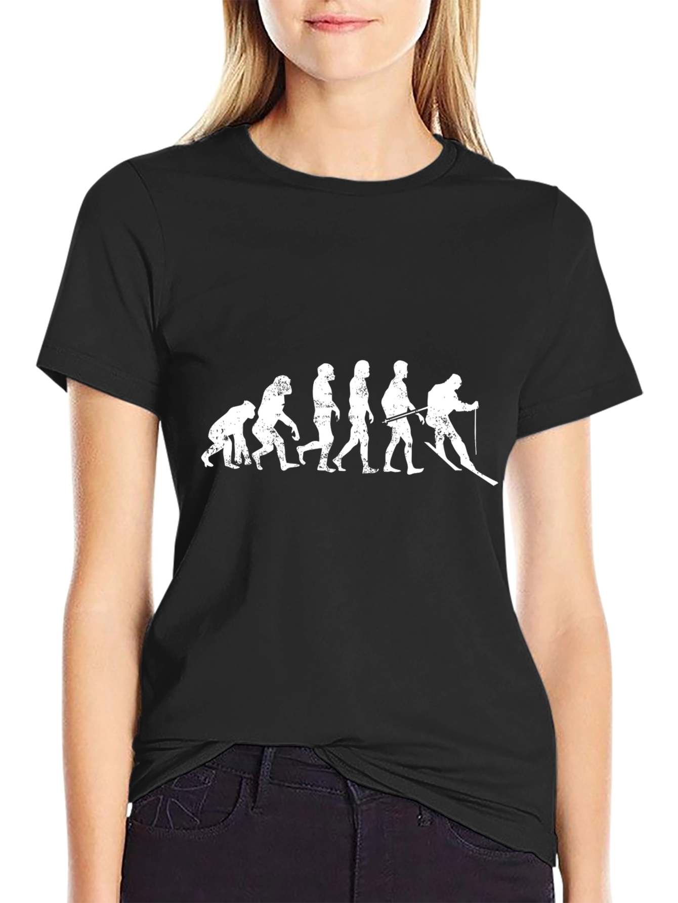 Ski Evolution Graphic Tee - Black T-Shirt