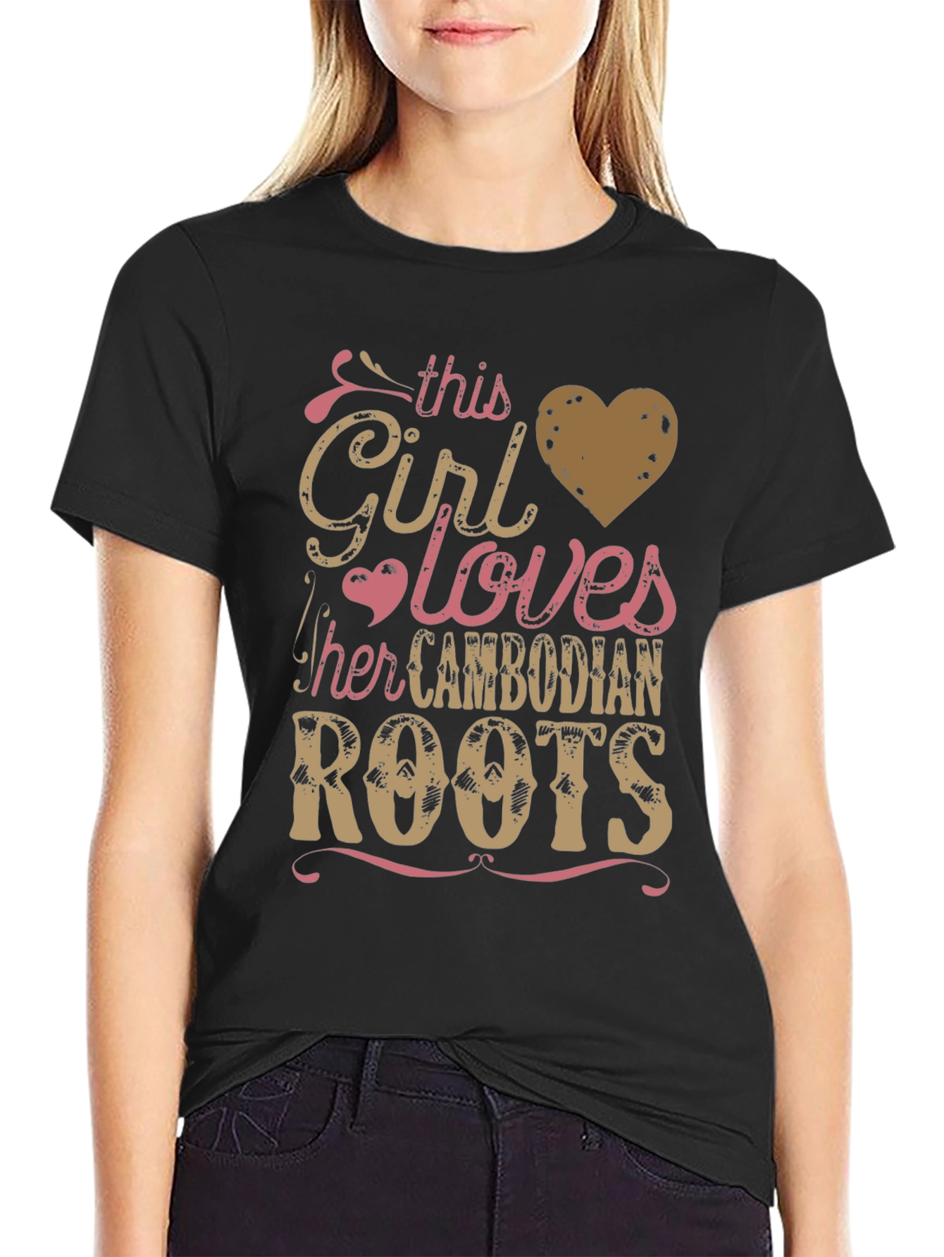 Girl Loves Cambodian Roots T-Shirt