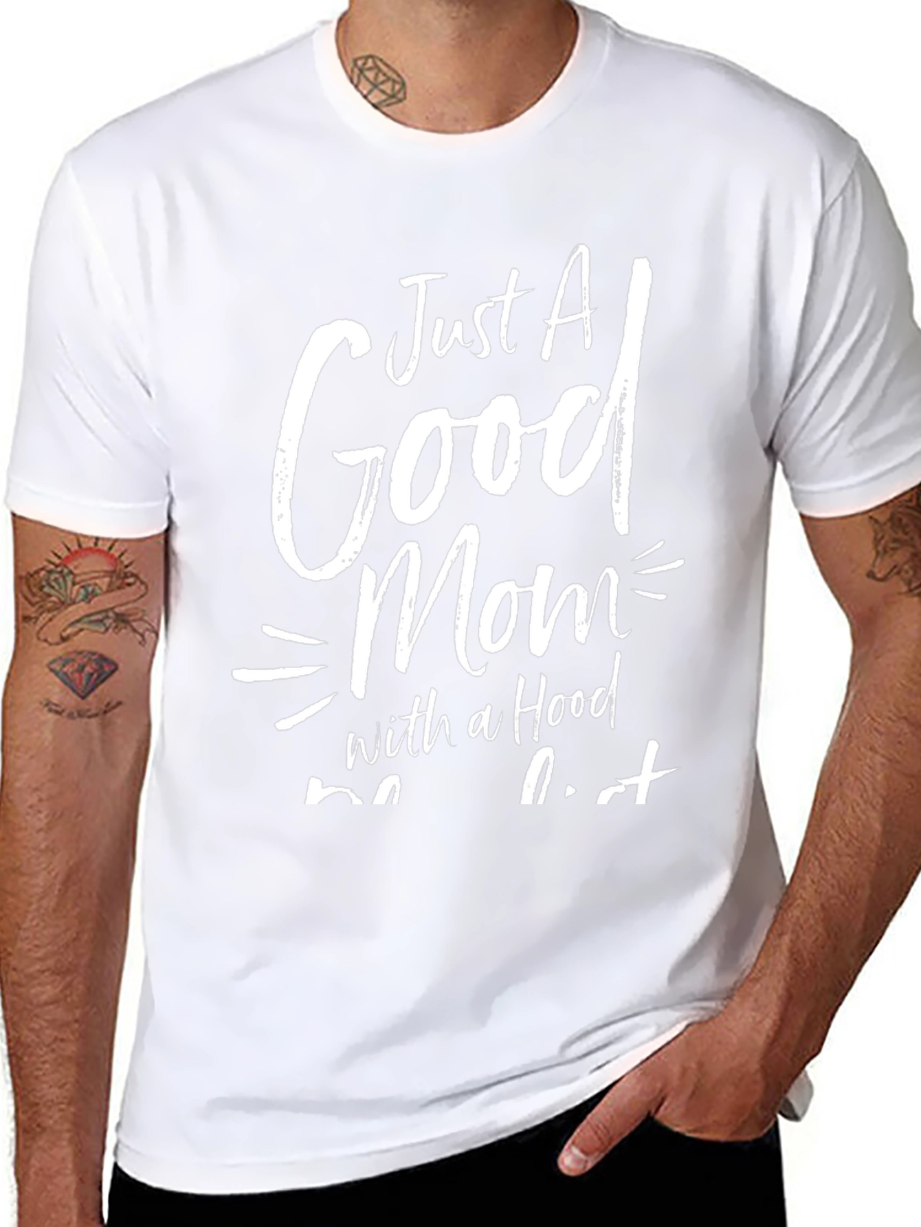 Just A Good Mom With A Hood T-Shirt