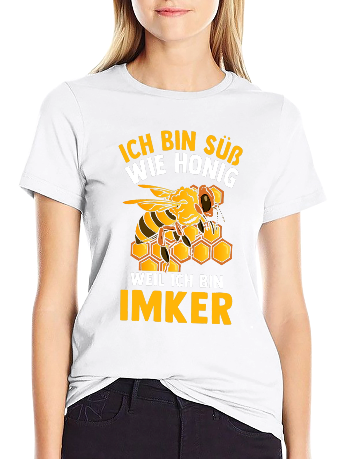 Ich Bin Suss Wie Honig Funny Beekeeper T-Shirt
