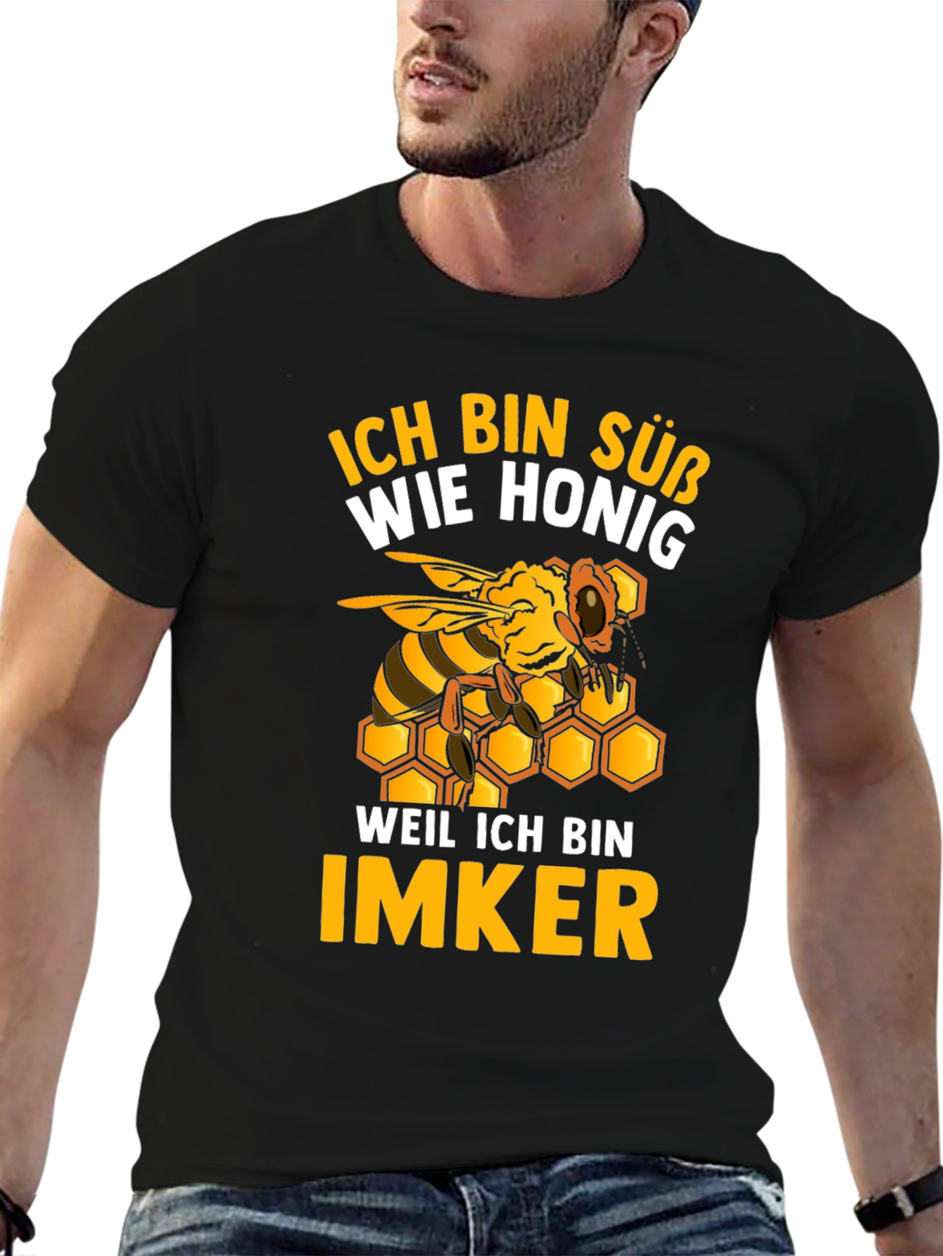 Ich Bin Suss Wie Honig Funny Beekeeper T-Shirt