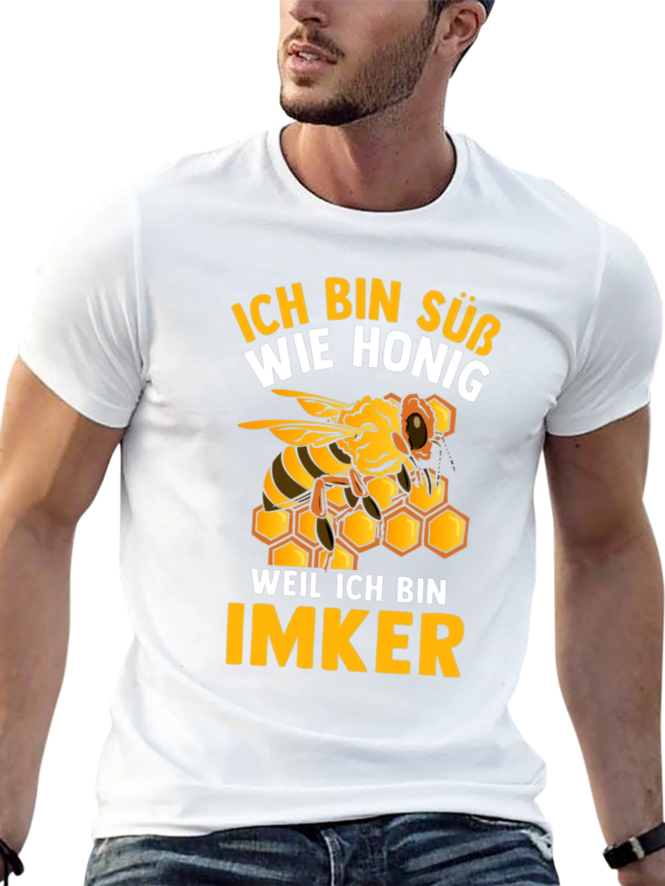 Ich Bin Suss Wie Honig Funny Beekeeper T-Shirt