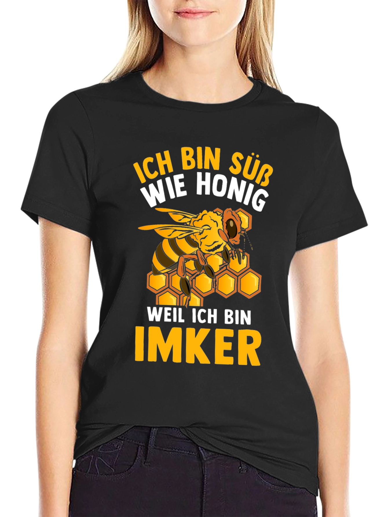 Ich Bin Suss Wie Honig Funny Beekeeper T-Shirt