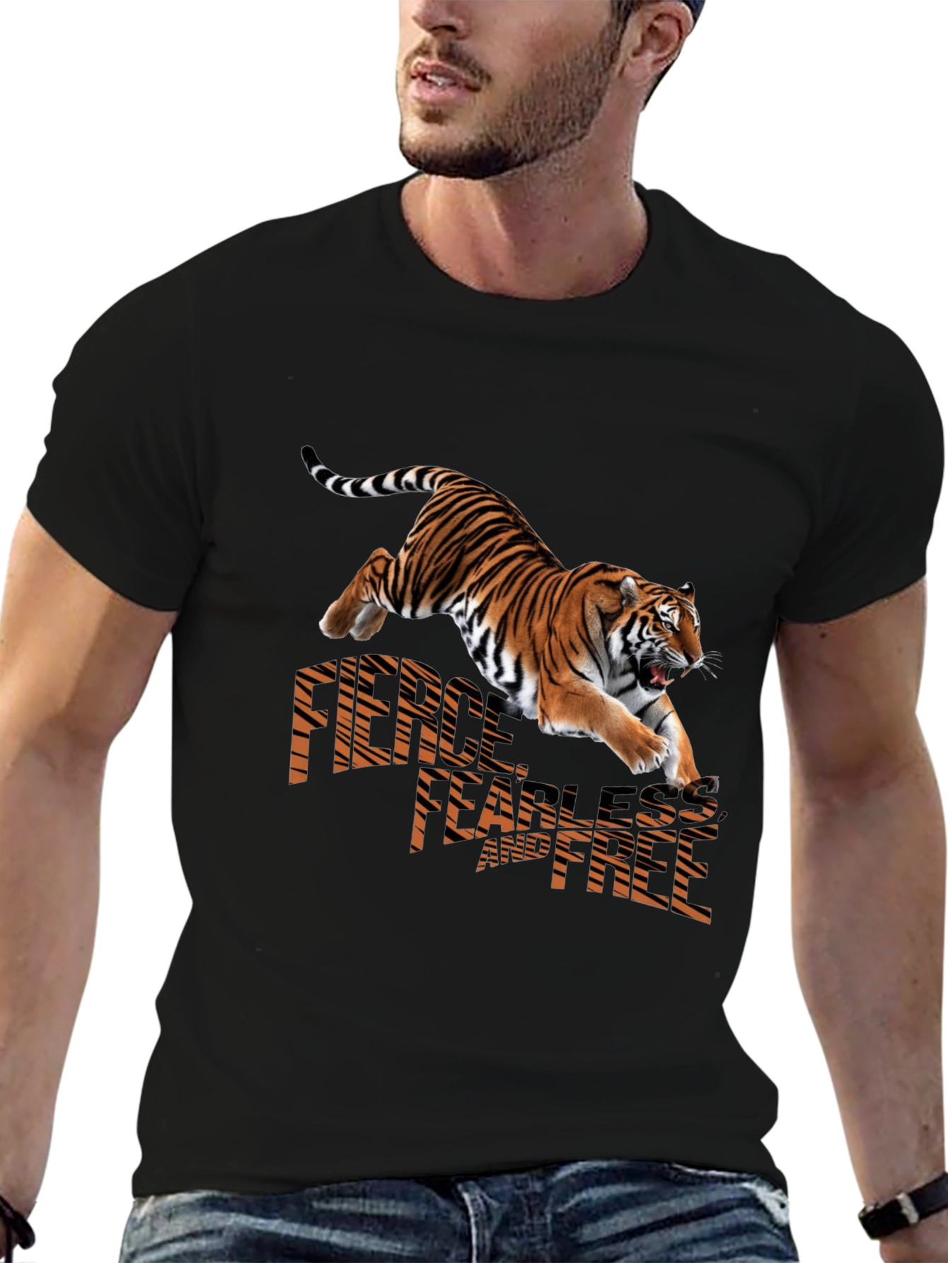 Fierce Tiger Graphic Tee - Bold Streetwear Style