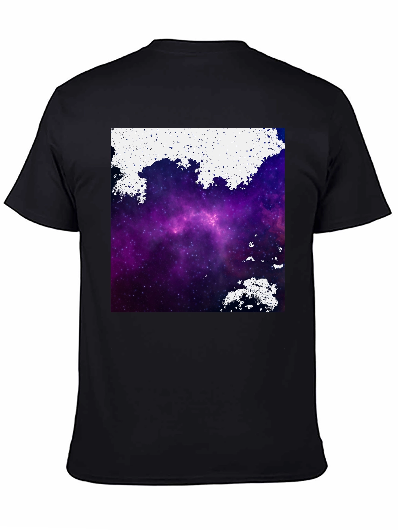 Galaxy Print Black T-Shirt
