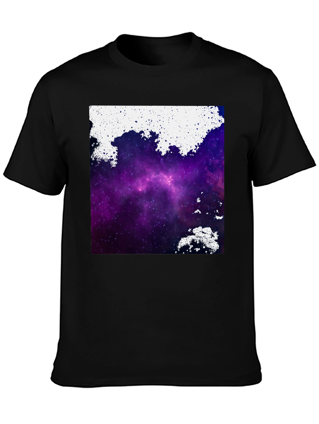 Galaxy Print Black T-Shirt