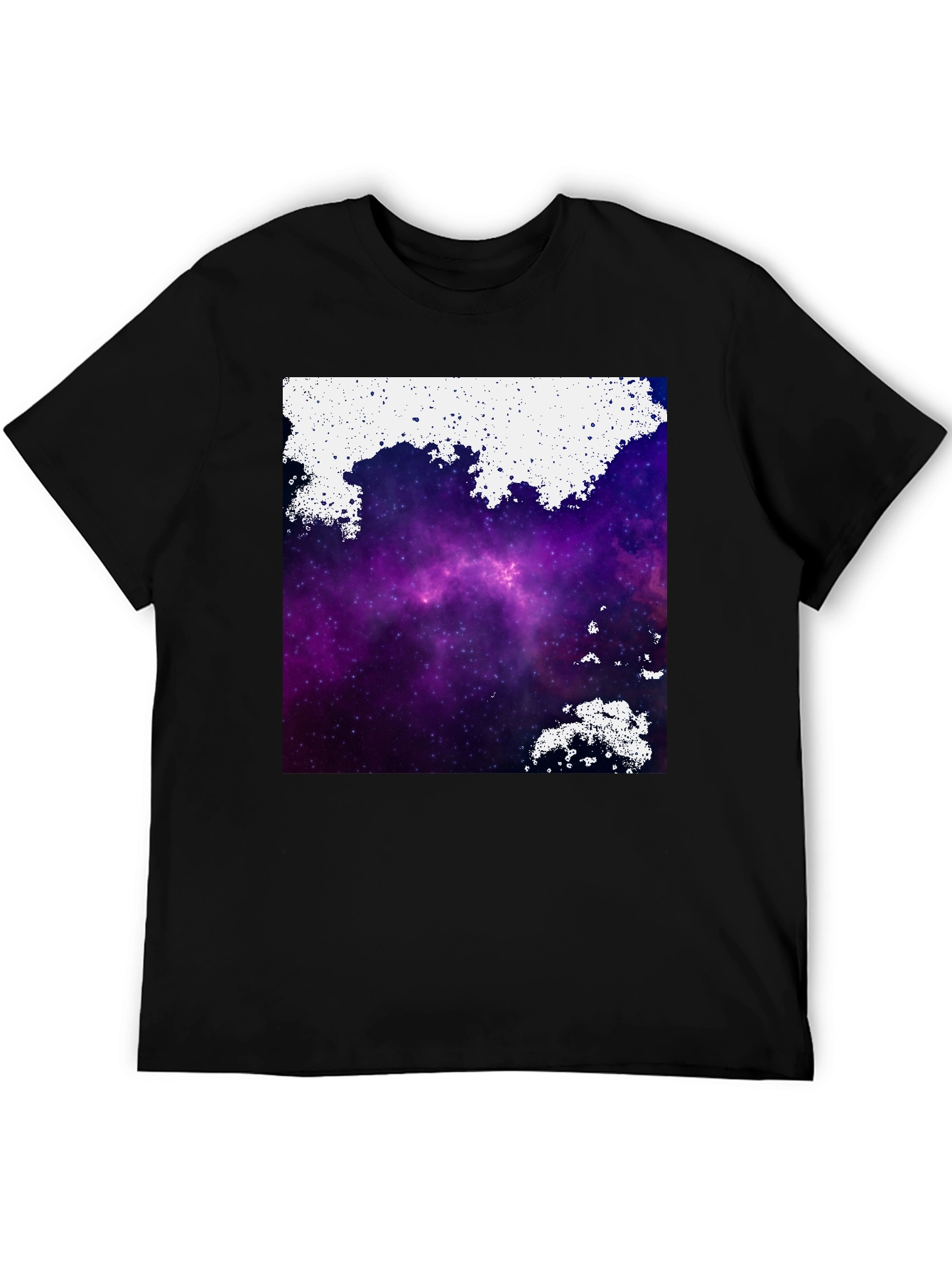 Galaxy Print Black T-Shirt