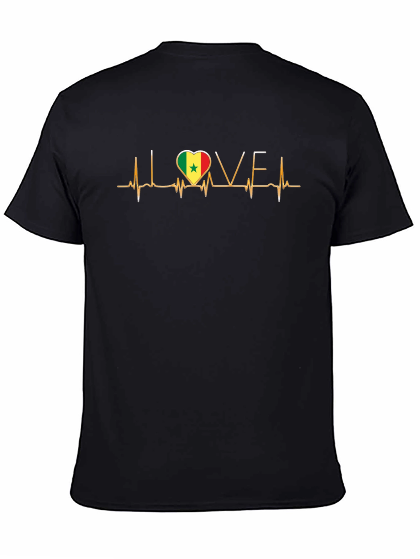 Senegal Love Heartbeat T-Shirt