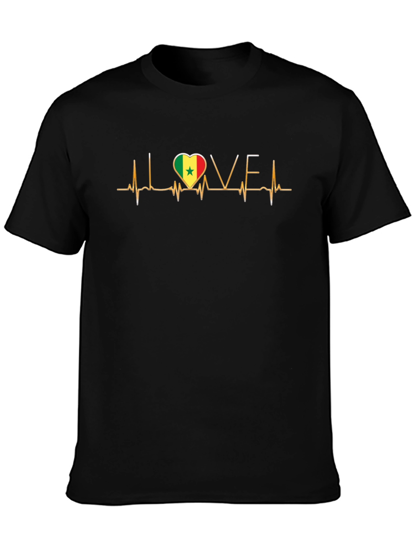 Senegal Love Heartbeat T-Shirt