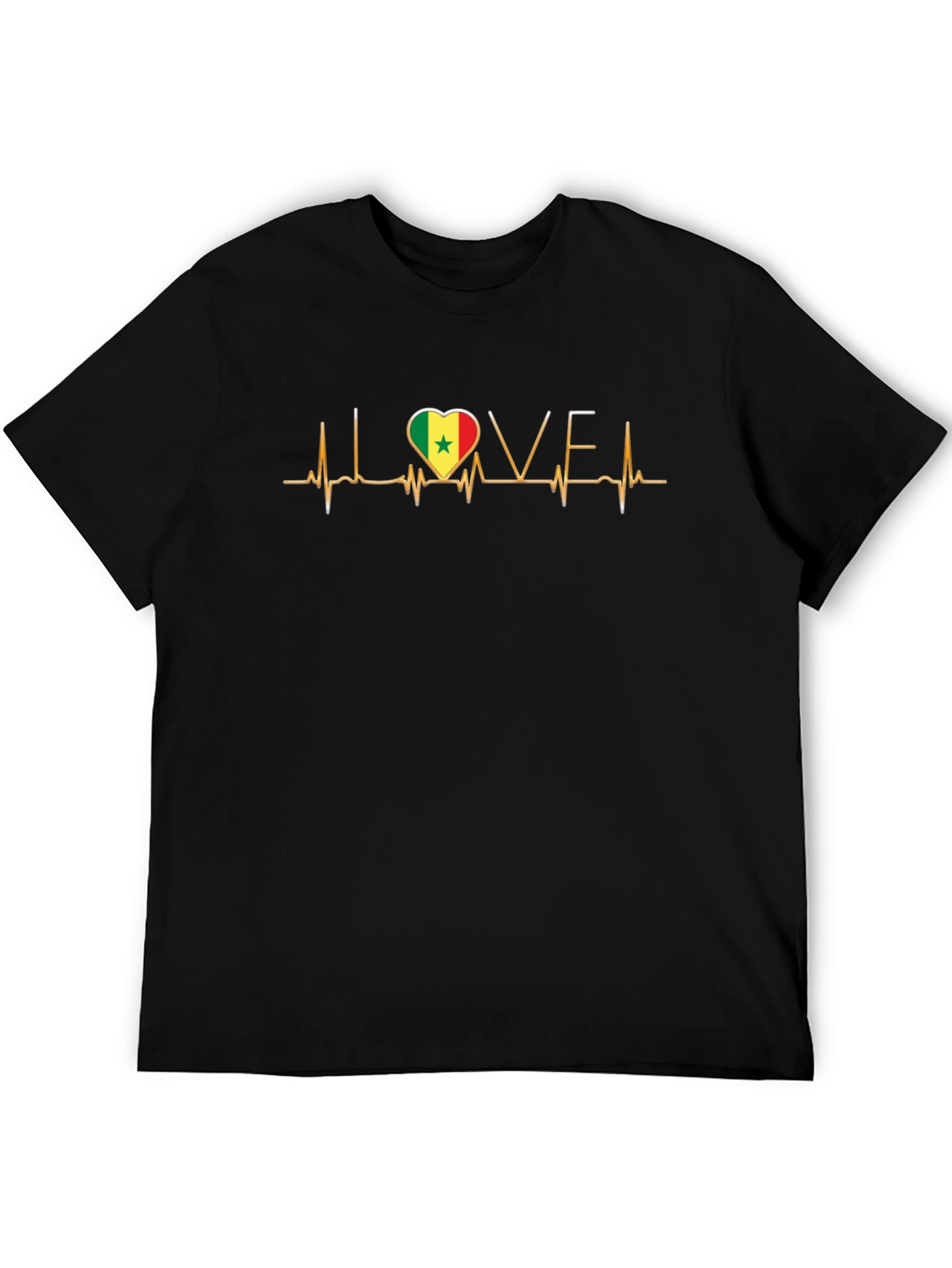 Senegal Love Heartbeat T-Shirt