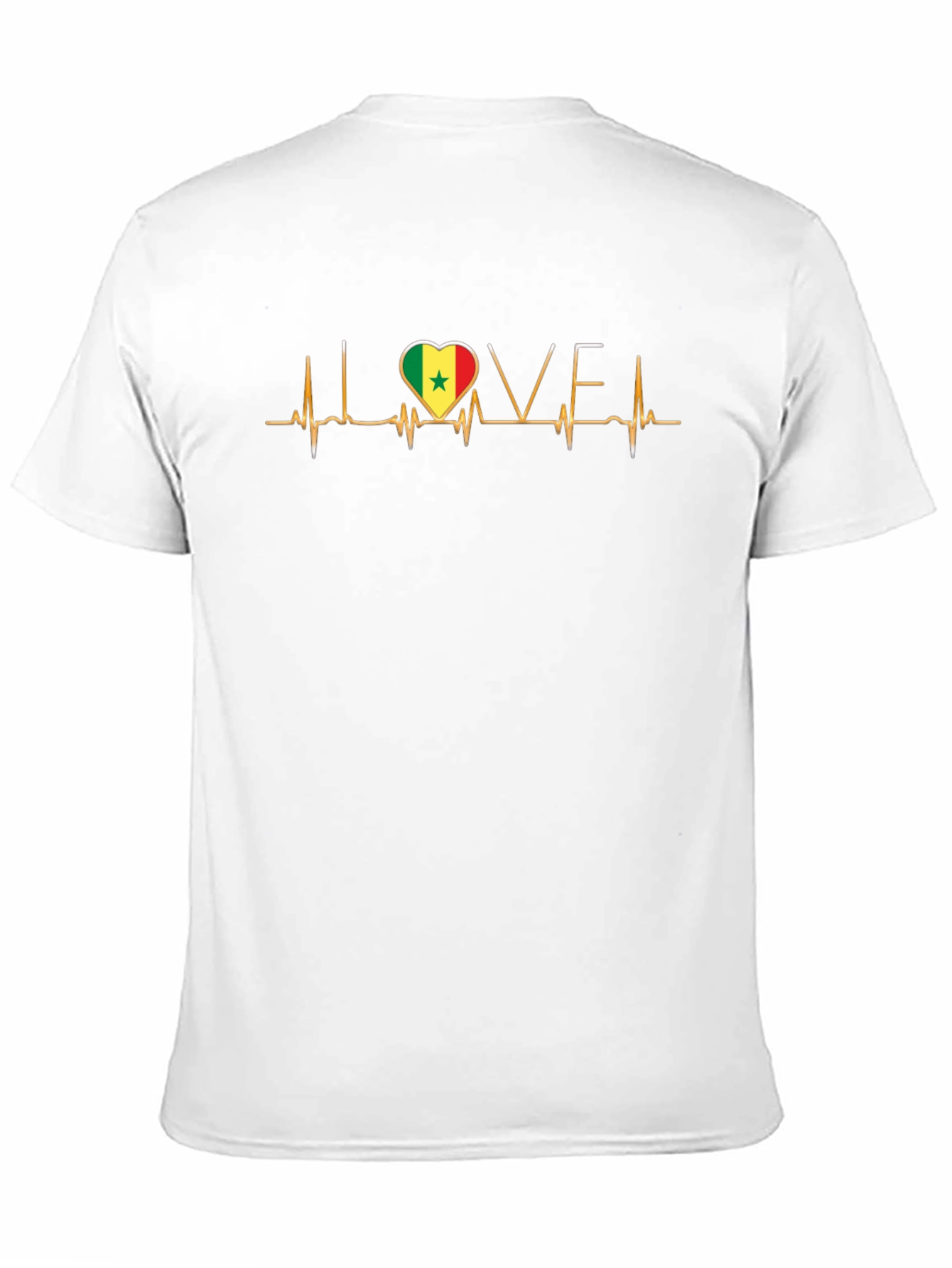 Senegal Love Heartbeat T-Shirt