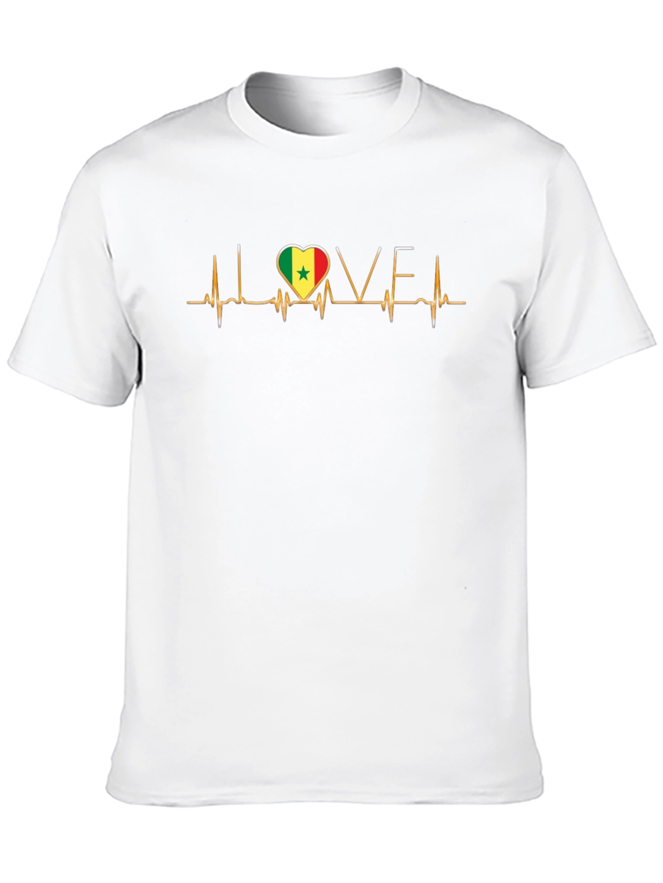 Senegal Love Heartbeat T-Shirt