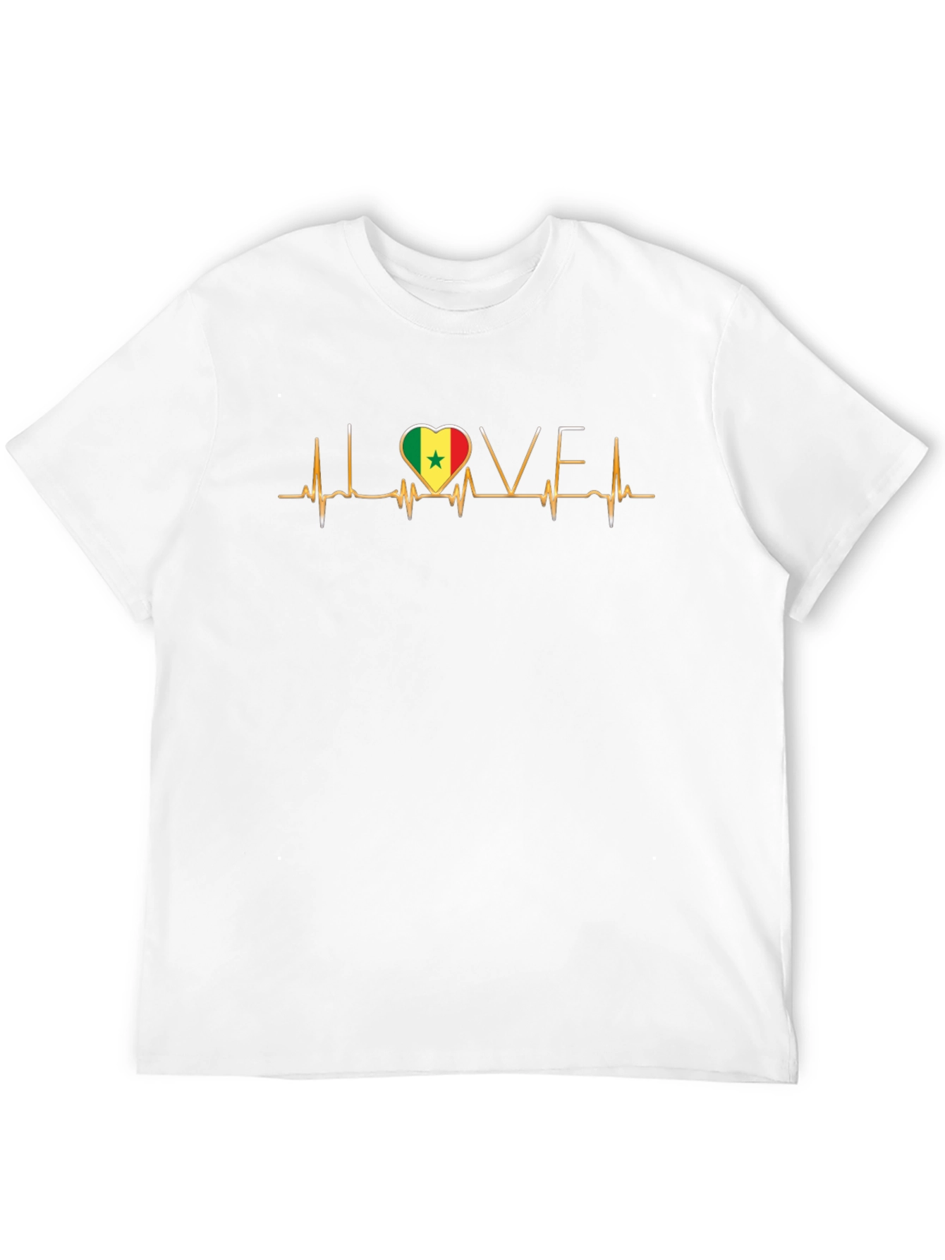 Senegal Love Heartbeat T-Shirt