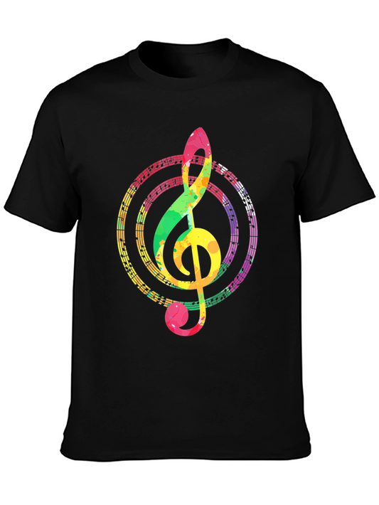Colorful Music Note T-Shirt