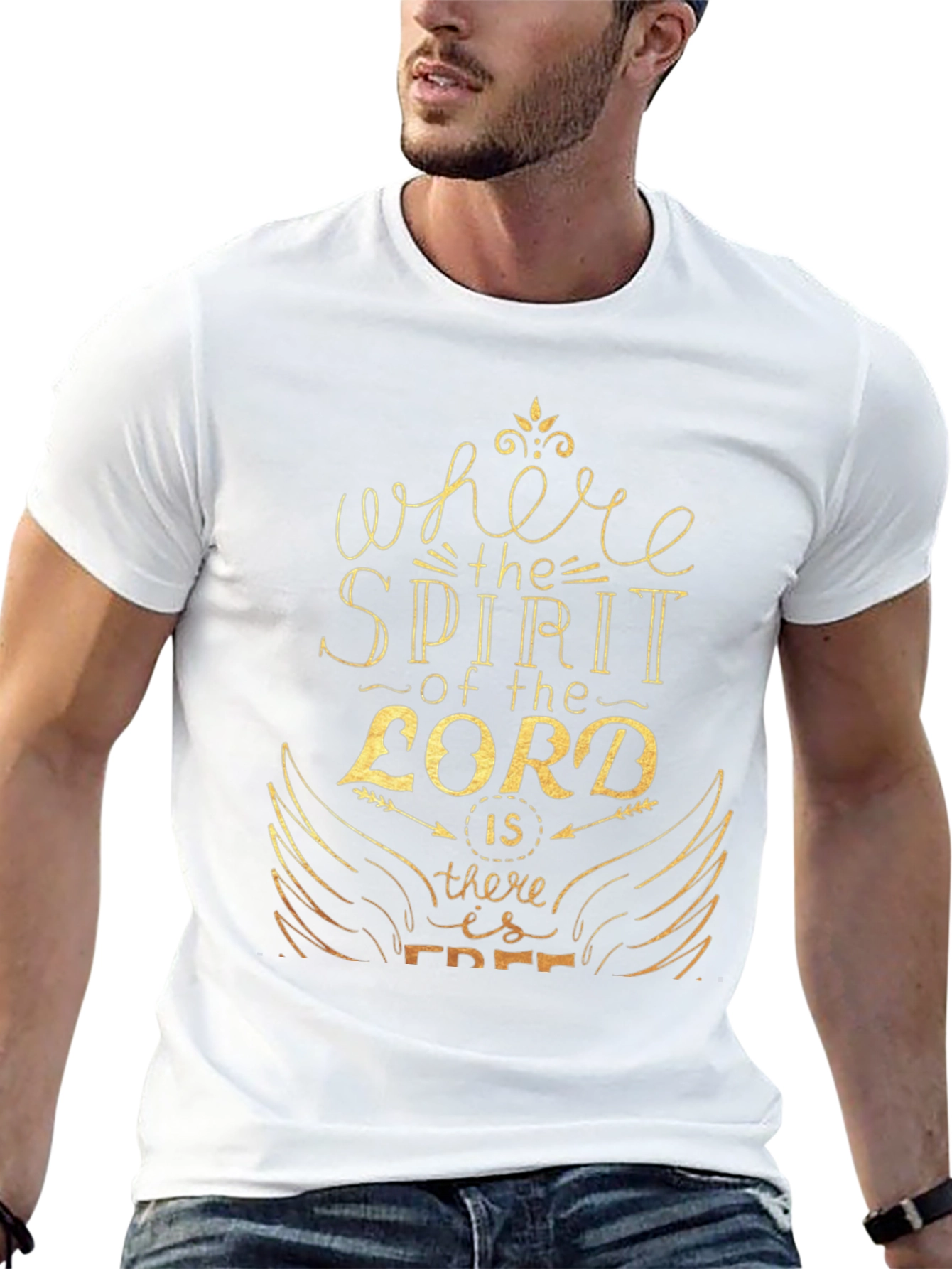 Inspirational Spirit of the Lord Graphic T-Shirt