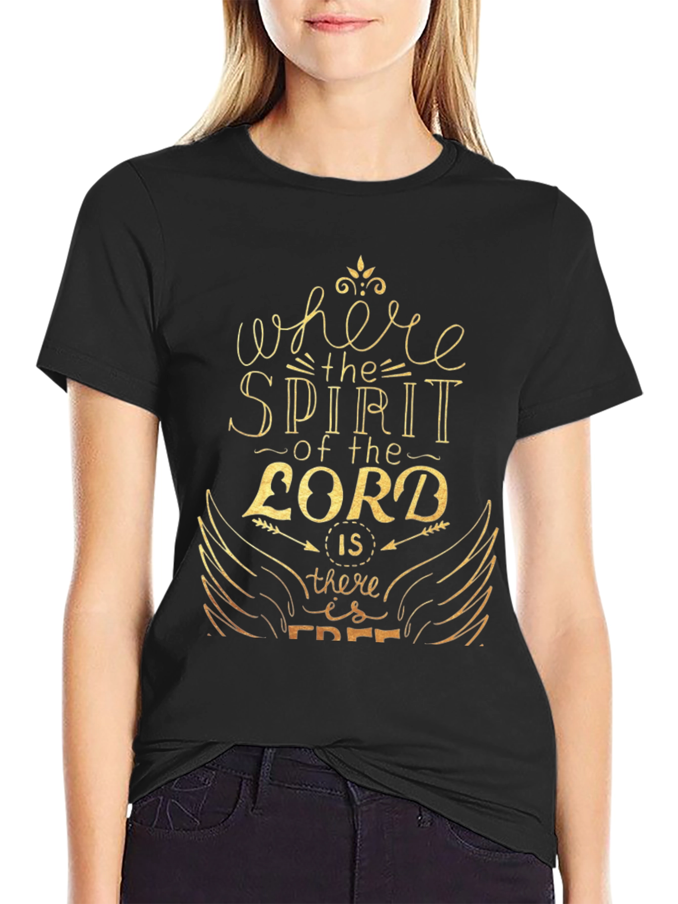 Inspirational Spirit of the Lord Graphic T-Shirt