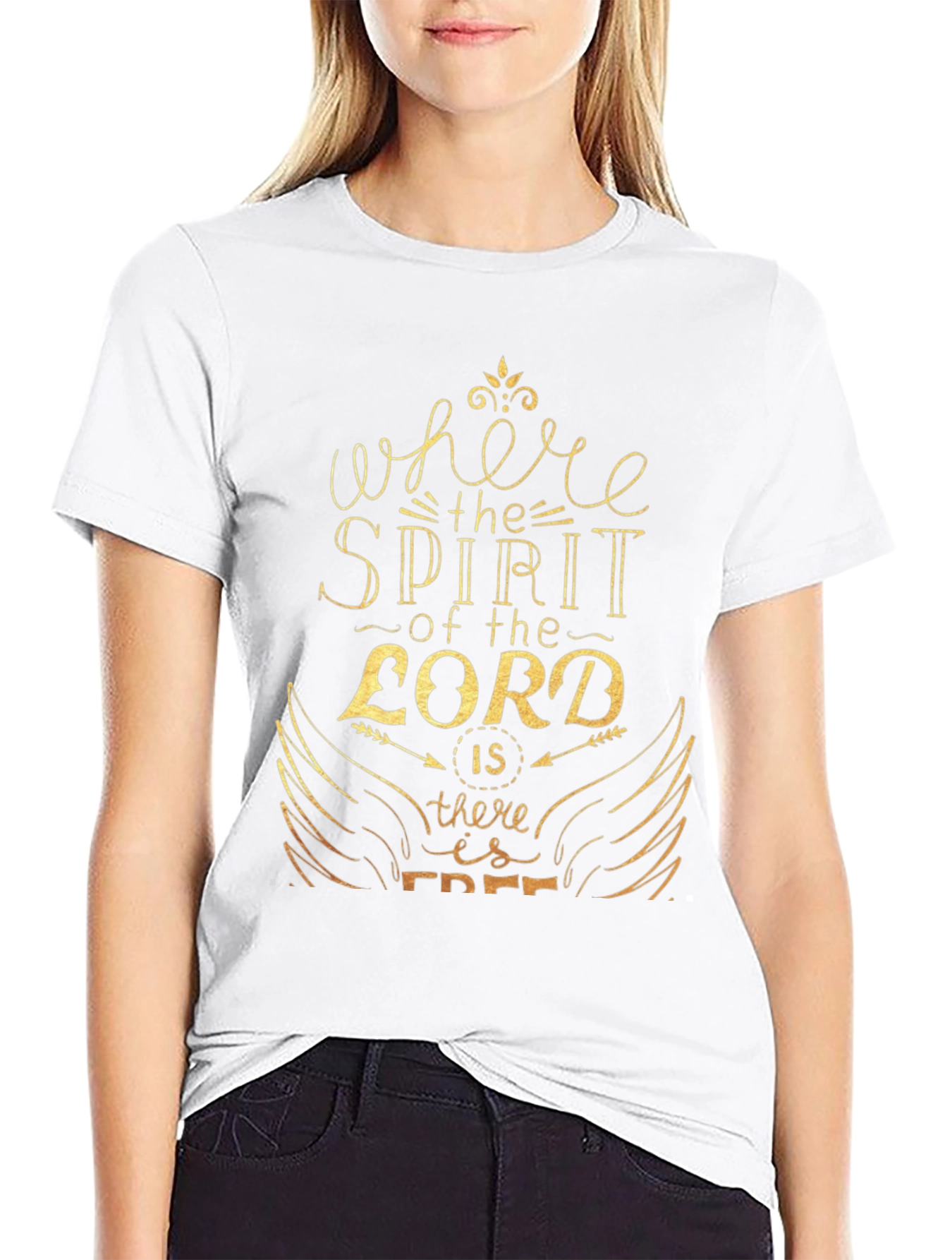 Inspirational Spirit of the Lord Graphic T-Shirt