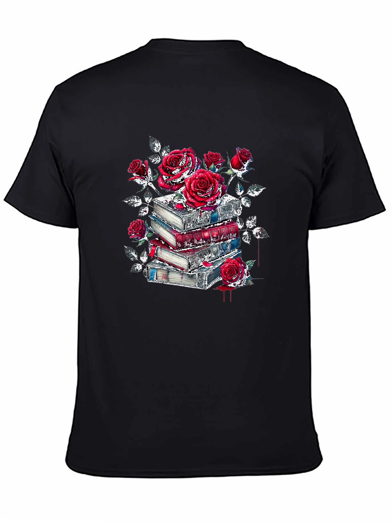 Floral Book Stack Graphic Tee