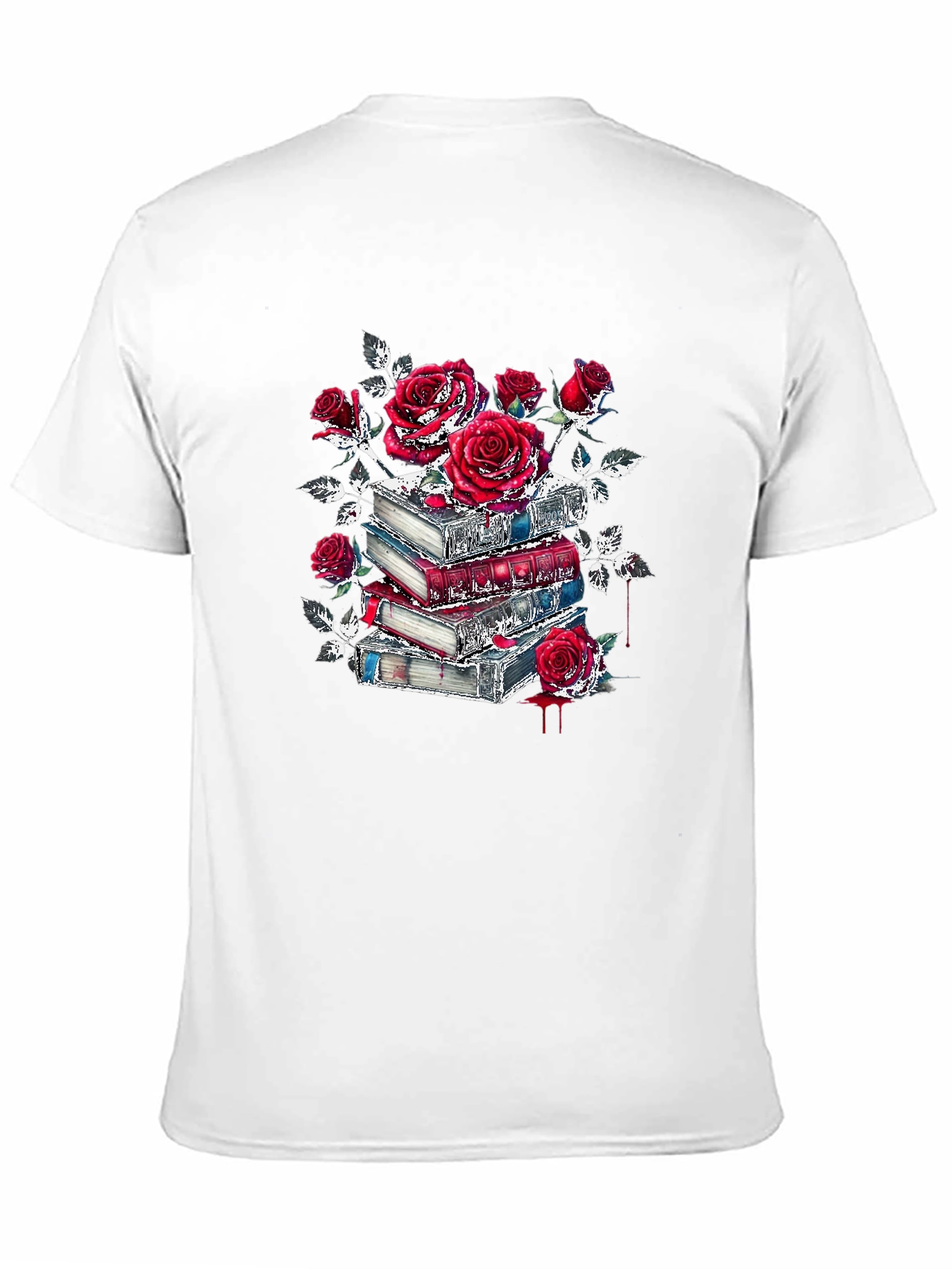Floral Book Stack Graphic Tee