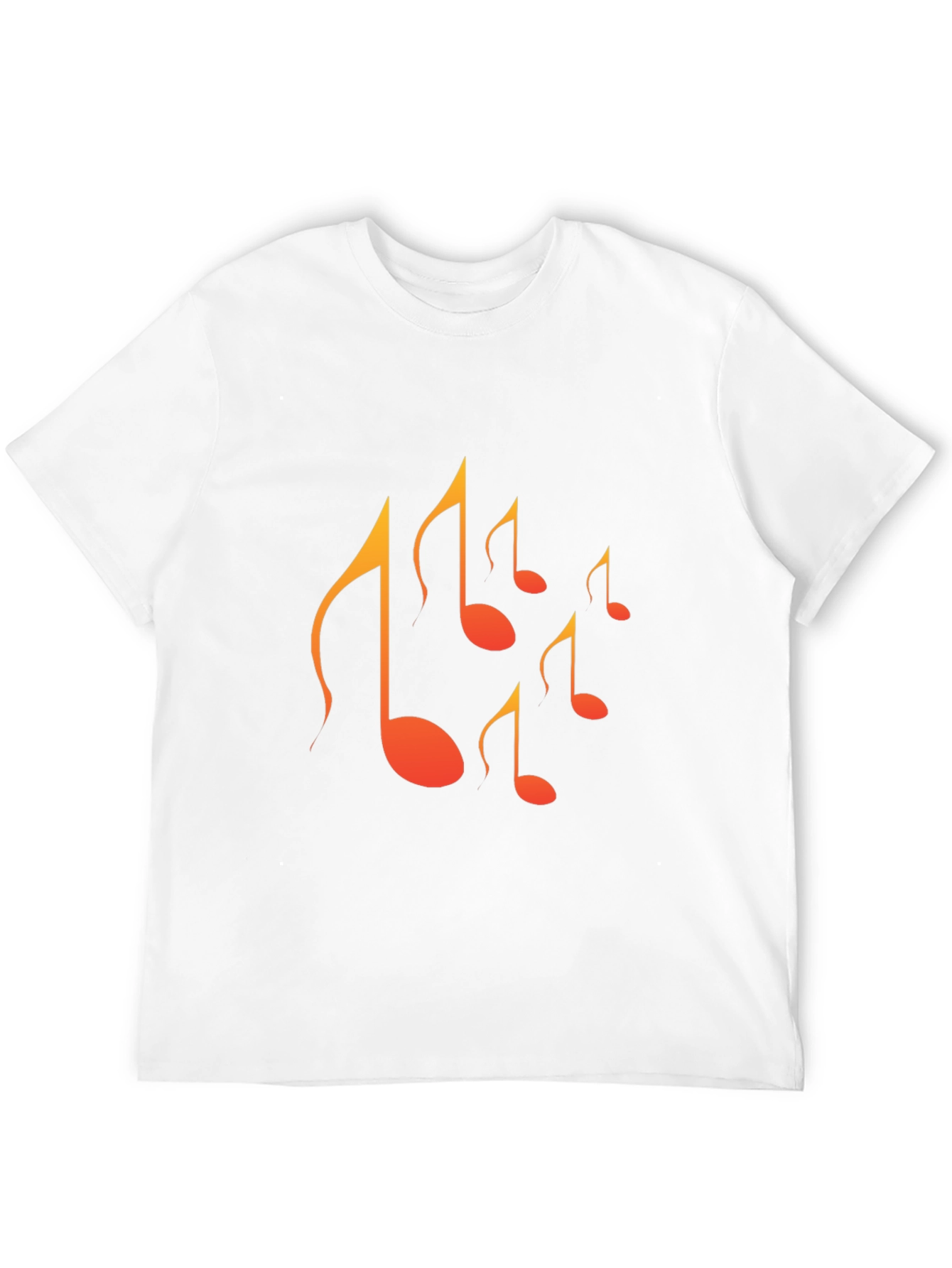 Musical Note Graphic Tee - Mens Black T-Shirt