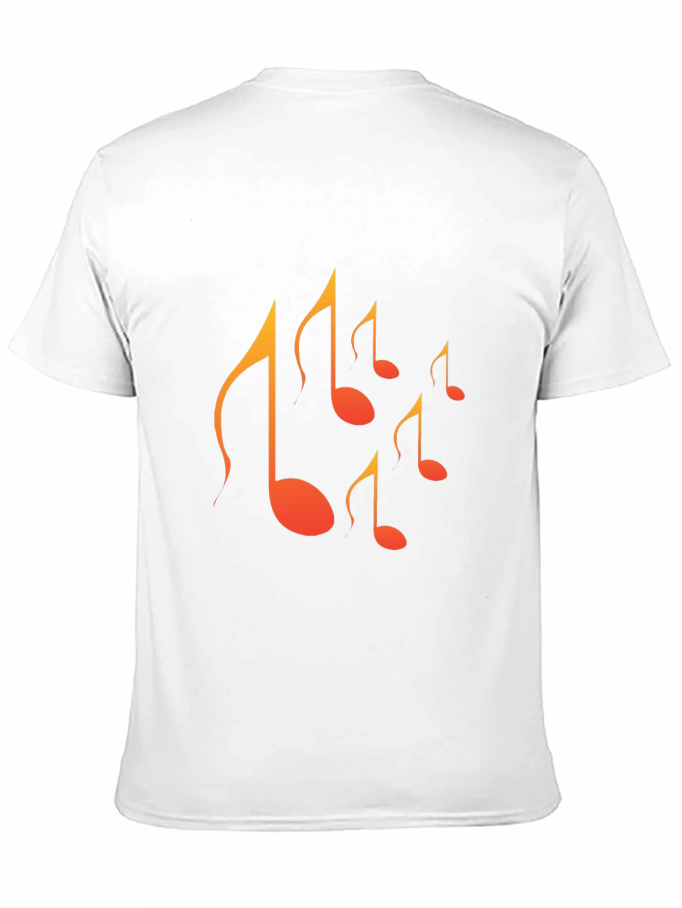 Musical Note Graphic Tee - Mens Black T-Shirt