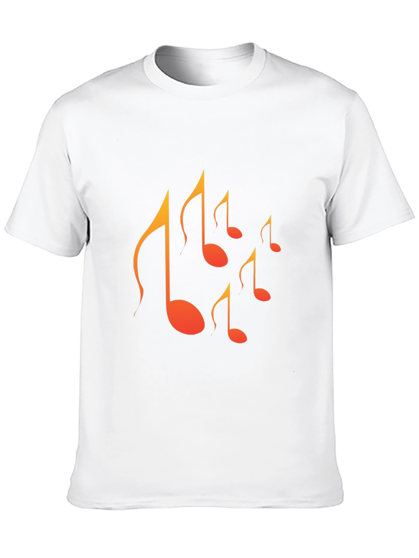 Musical Note Graphic Tee - Mens Black T-Shirt