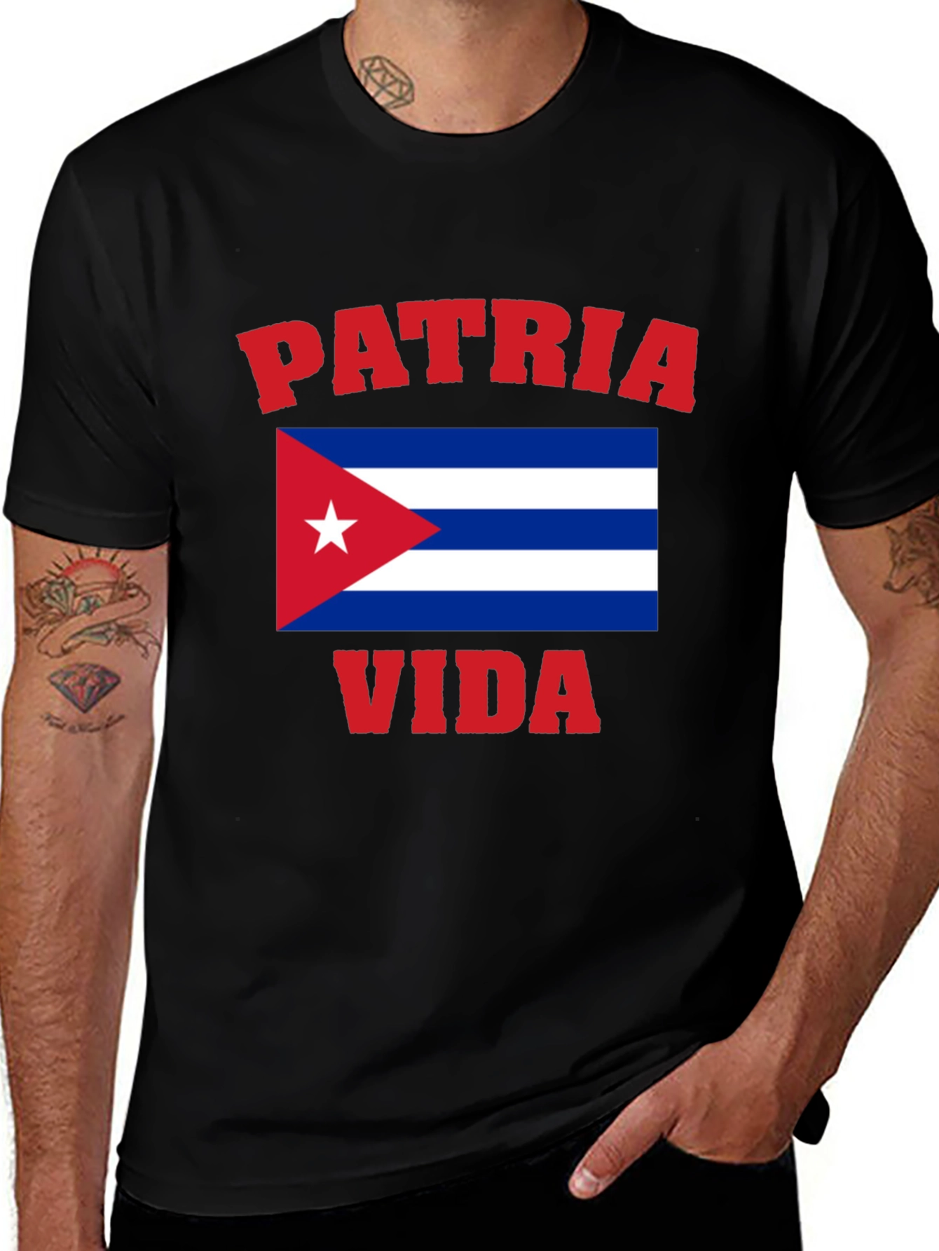 Patria y Vida Cuban Flag T-Shirt