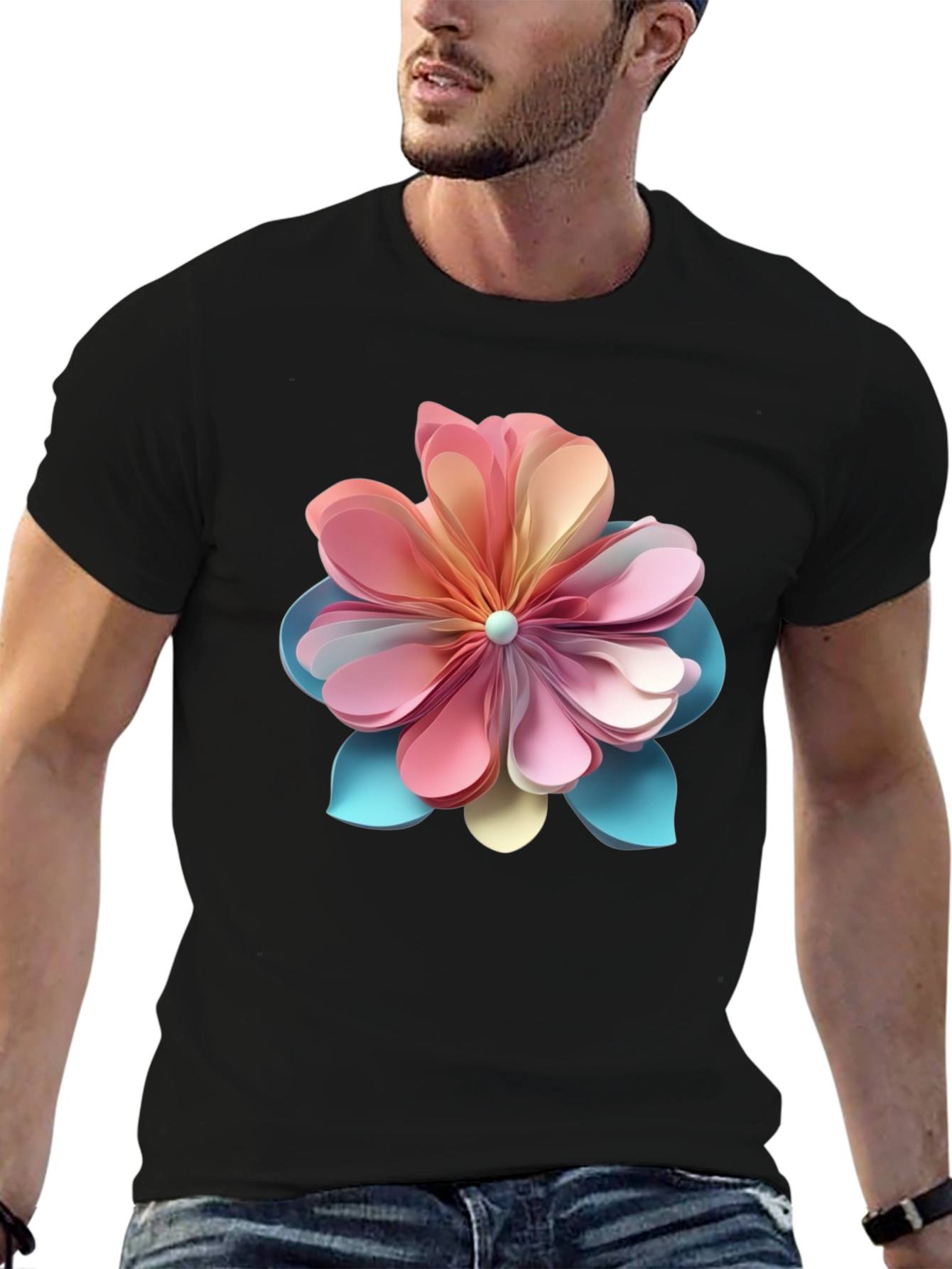 Floral Graphic Tee - Stylish Statement Shirt