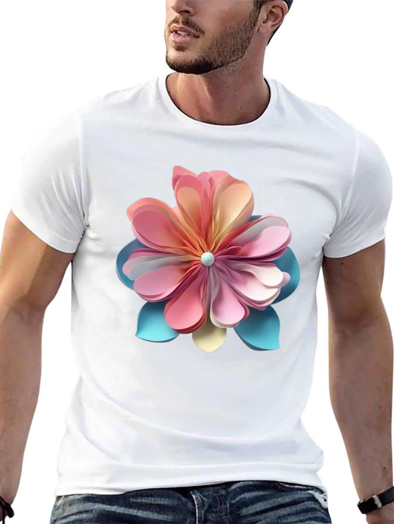 Floral Graphic Tee - Stylish Statement Shirt