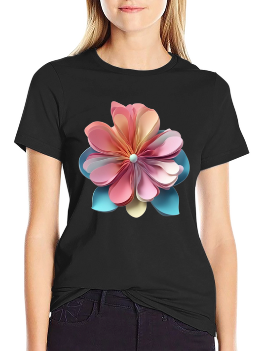 Floral Graphic Tee - Stylish Statement Shirt