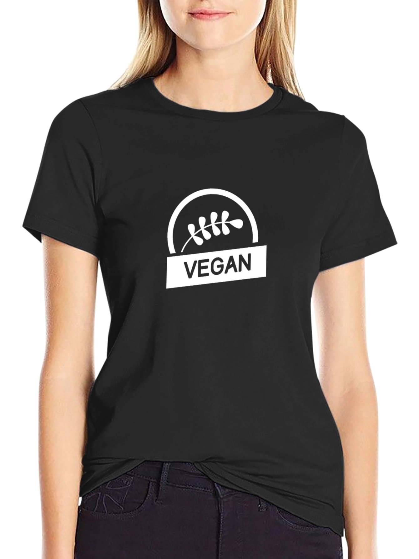 Vegan Graphic Tee - Classic Black