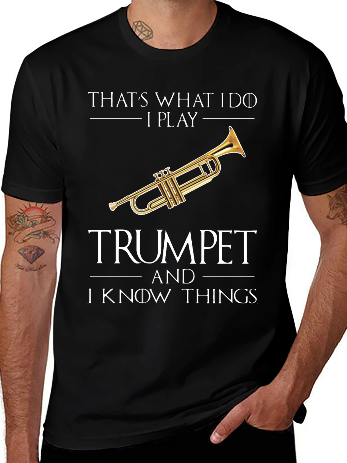 Trumpet Player T-Shirt - I Know Things